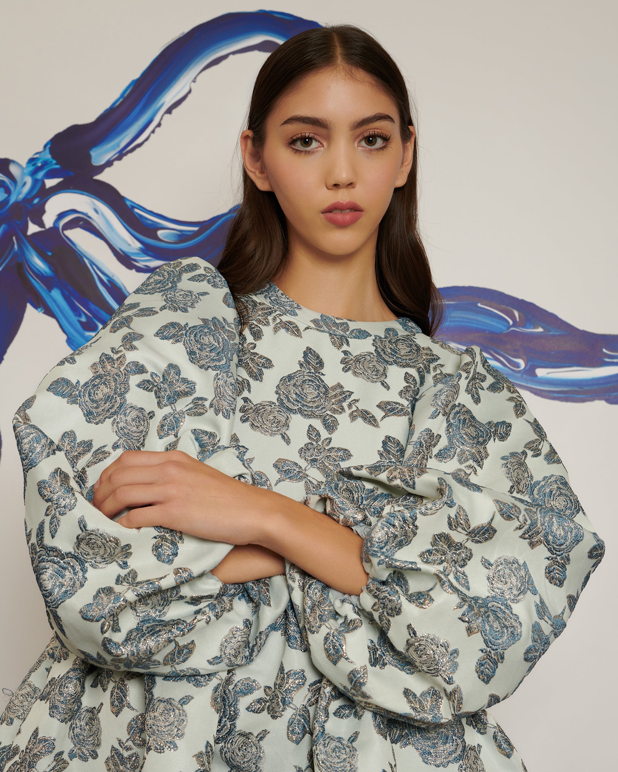 <b>POPPY x sister jane</b><br>Dream Roses Jacquard Mini Dress