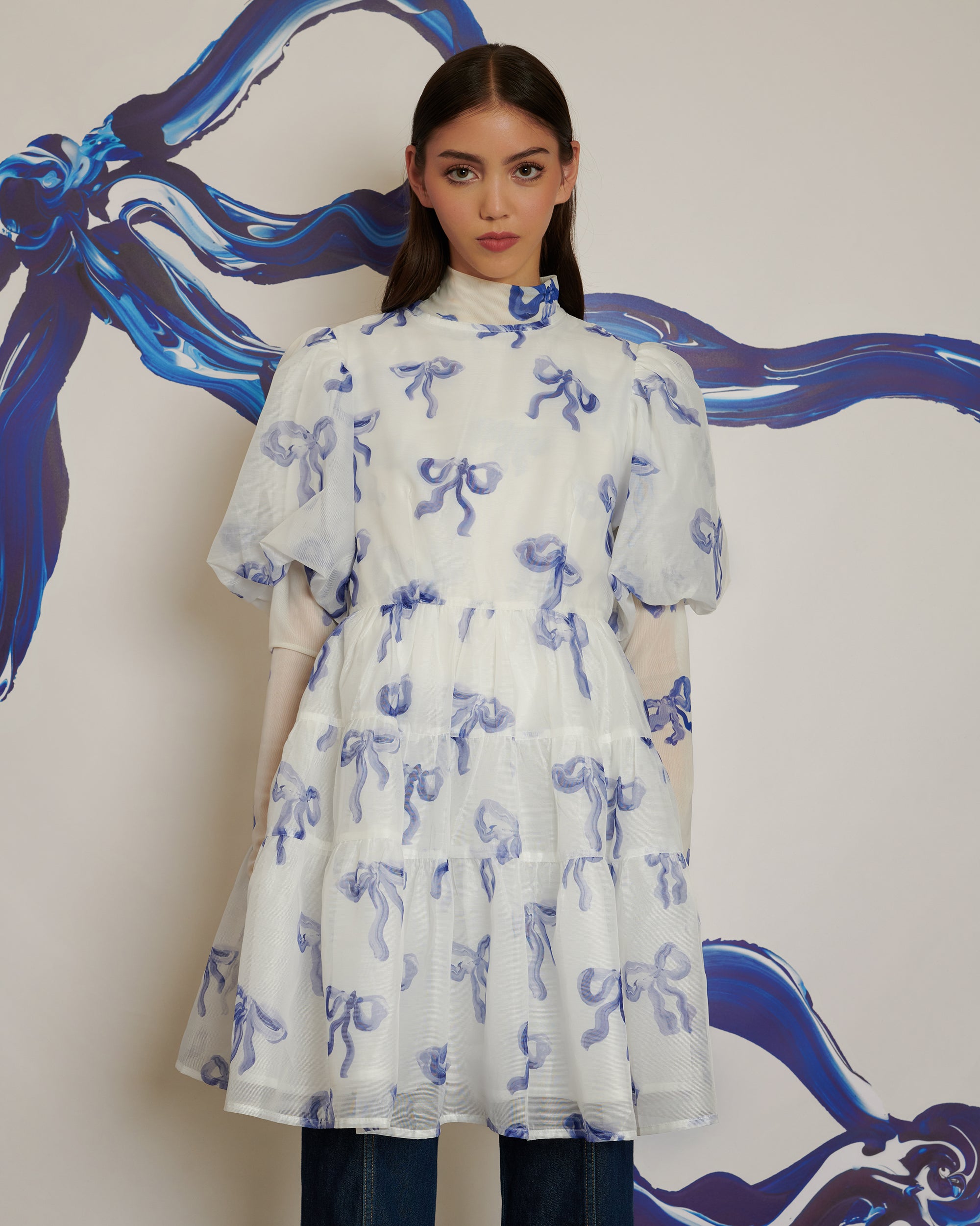 <b>POPPY x sister jane</b><br>Flying Bows Mini tiered Dress