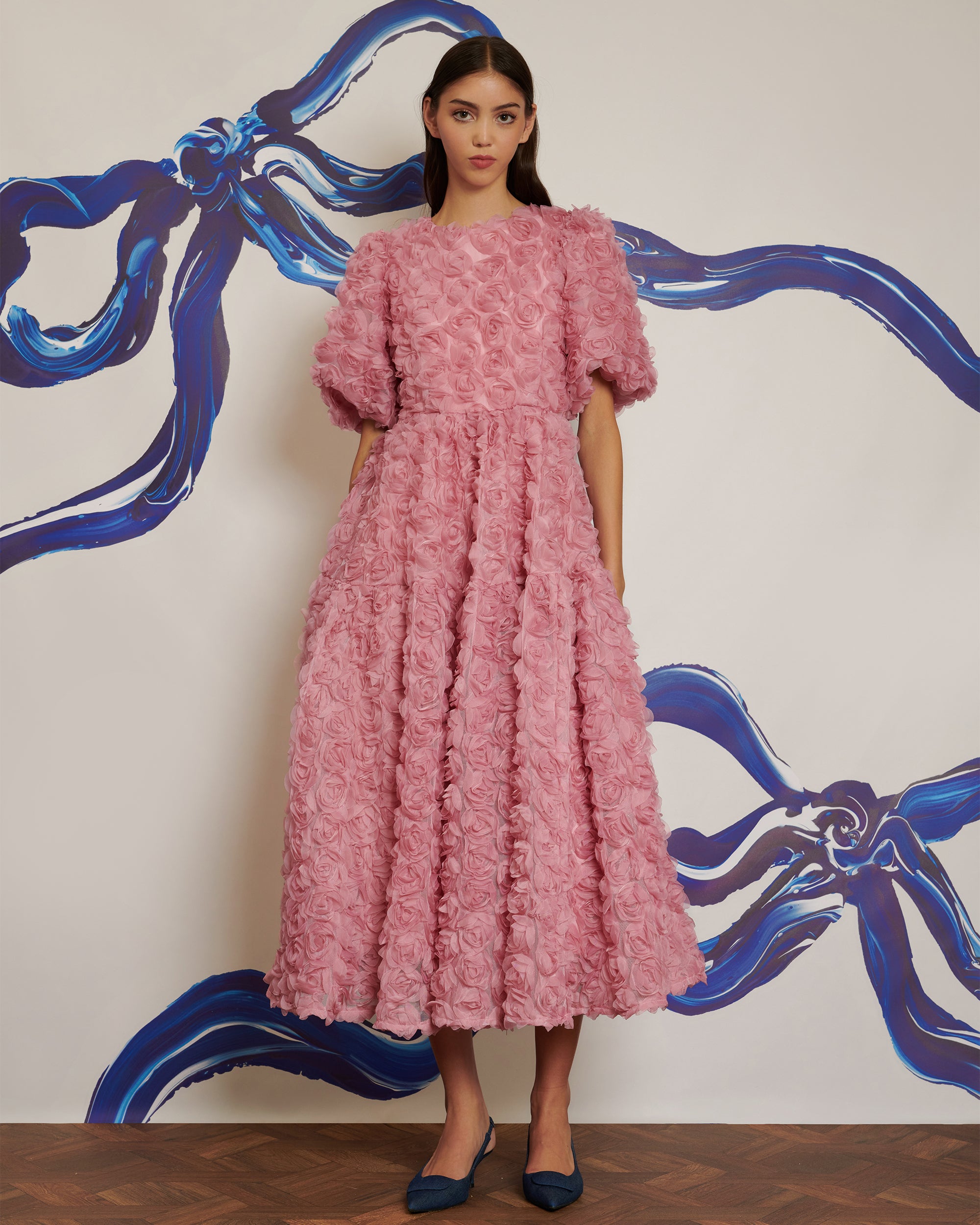 <b>POPPY x sister jane</b><br>Rose Delice Tulle Midi Dress