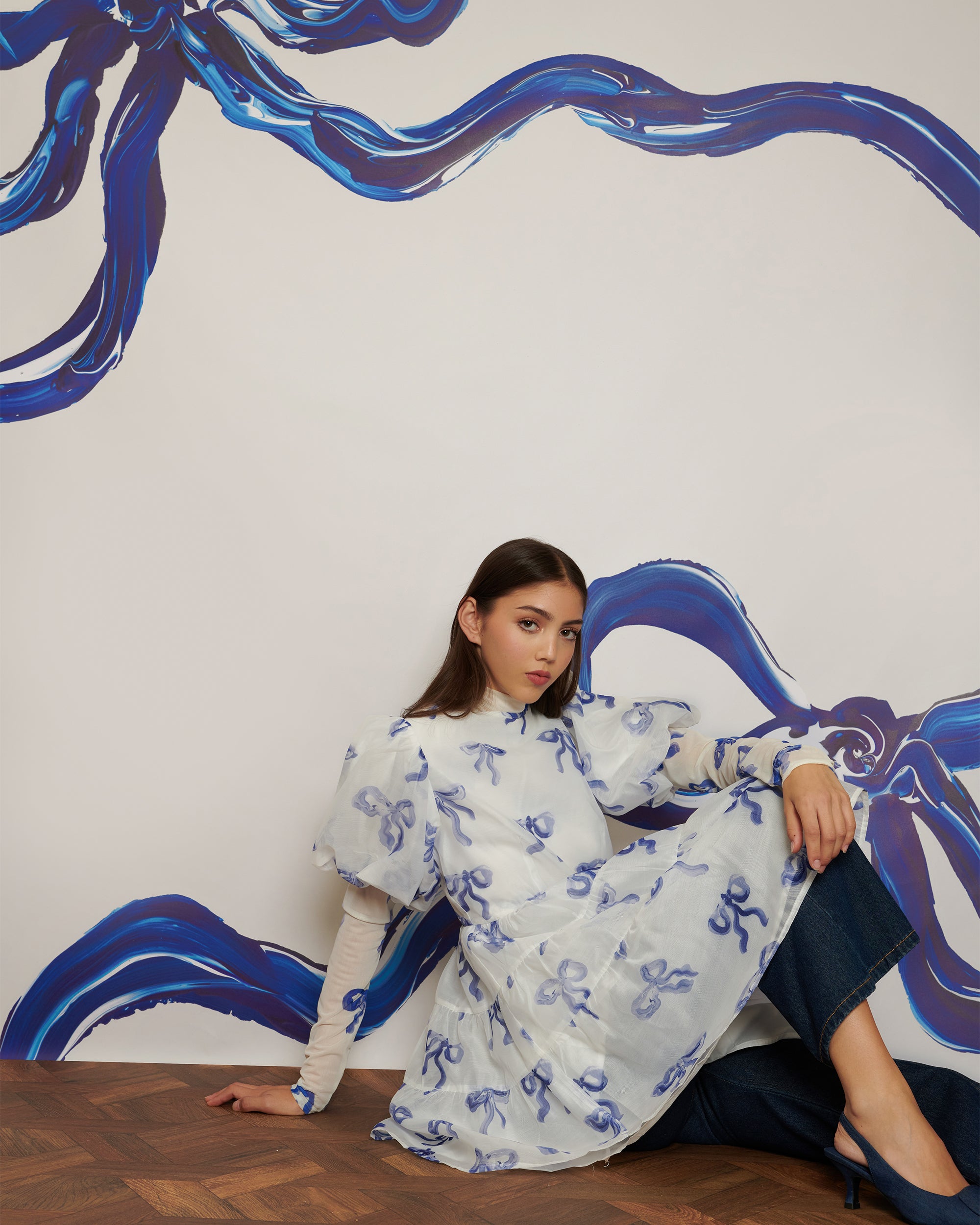 <b>POPPY x sister jane</b><br>Flying Bows Mini tiered Dress