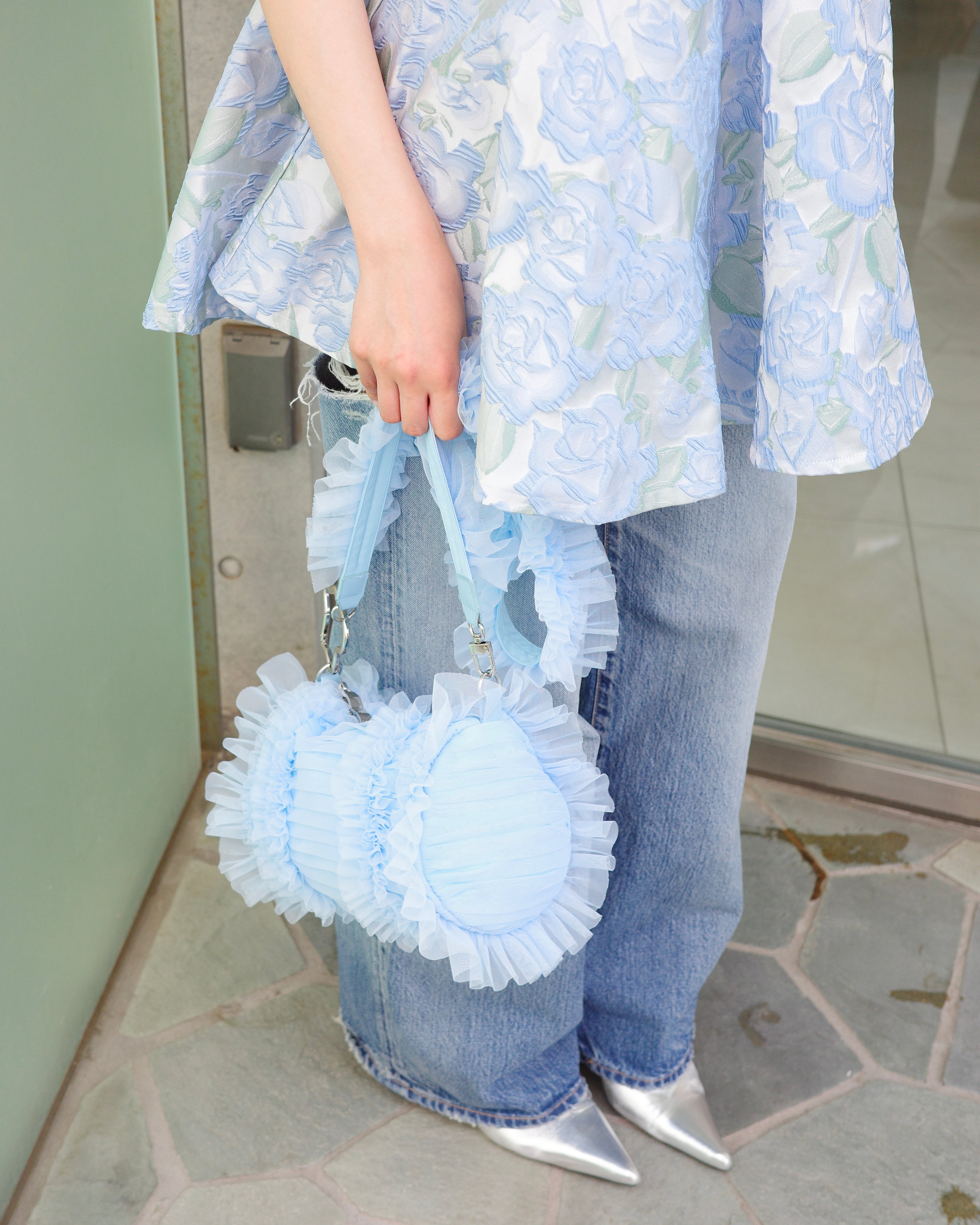 Tulle Frill Bag (blue)