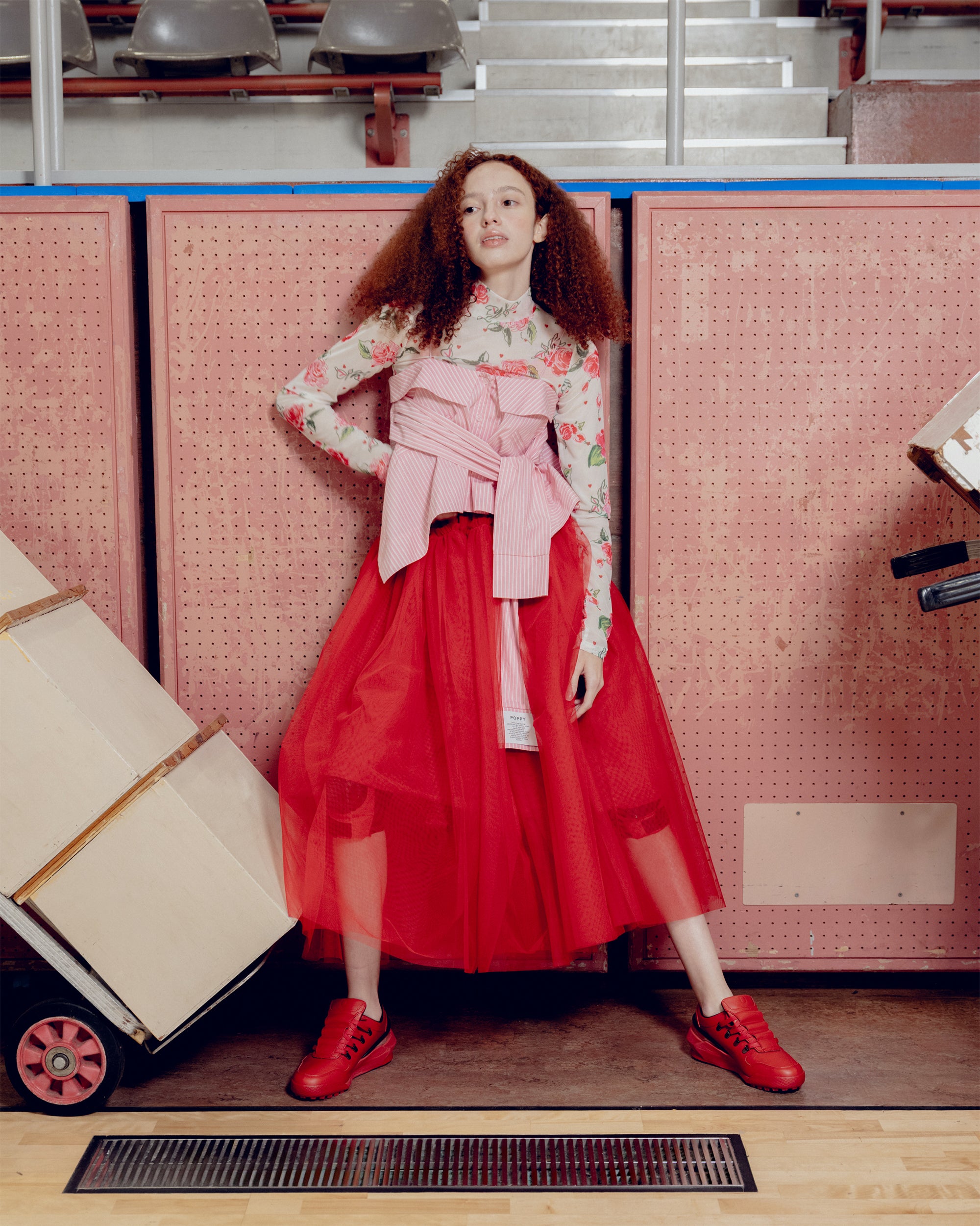 Handkerchief hem 2way bustier/skirt