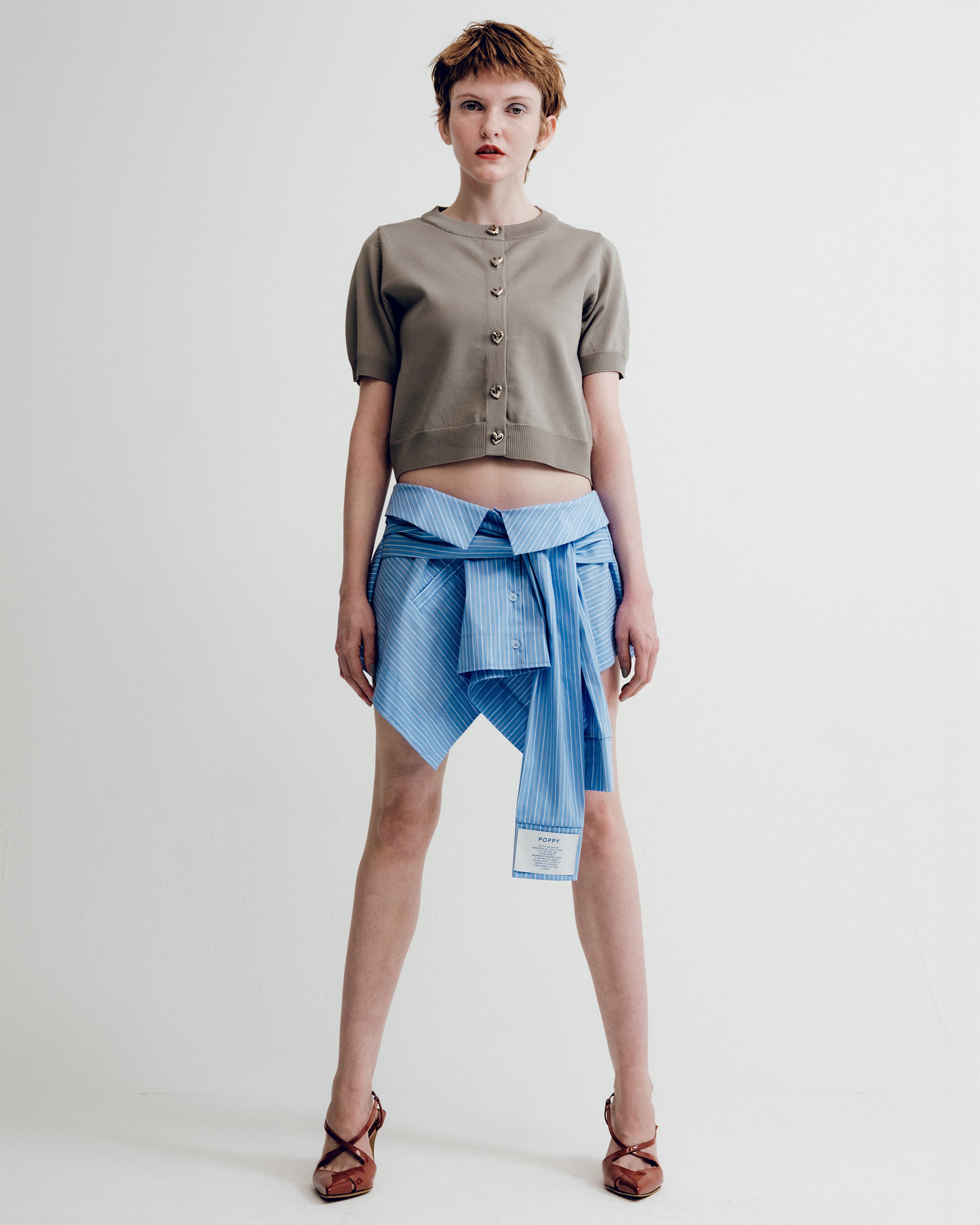 Handkerchief hem 2way bustier/skirt