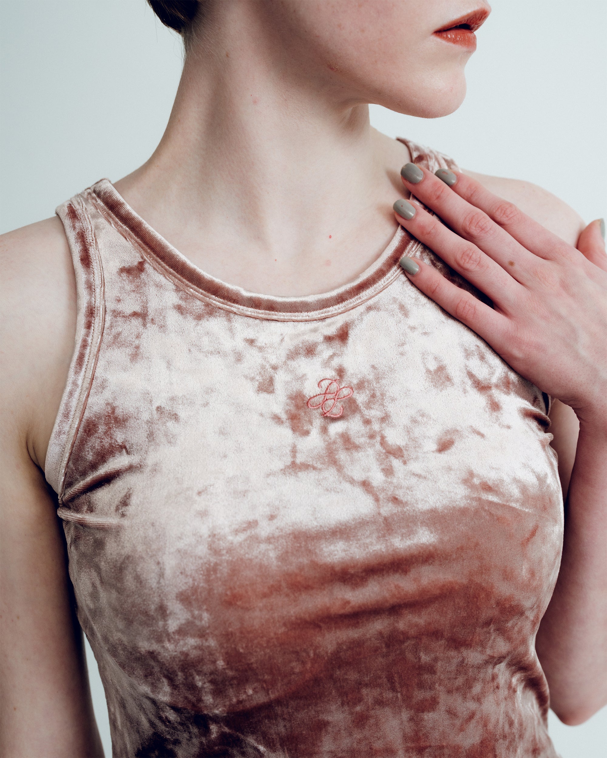 Velour tank top