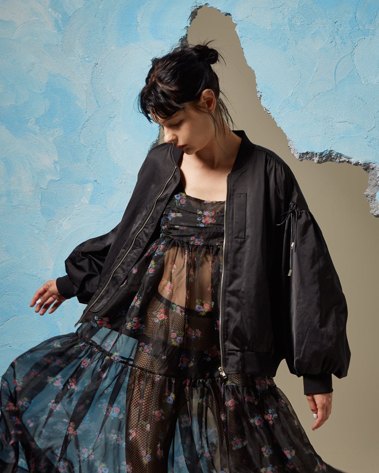 Gather ribbon MA-1 (black)