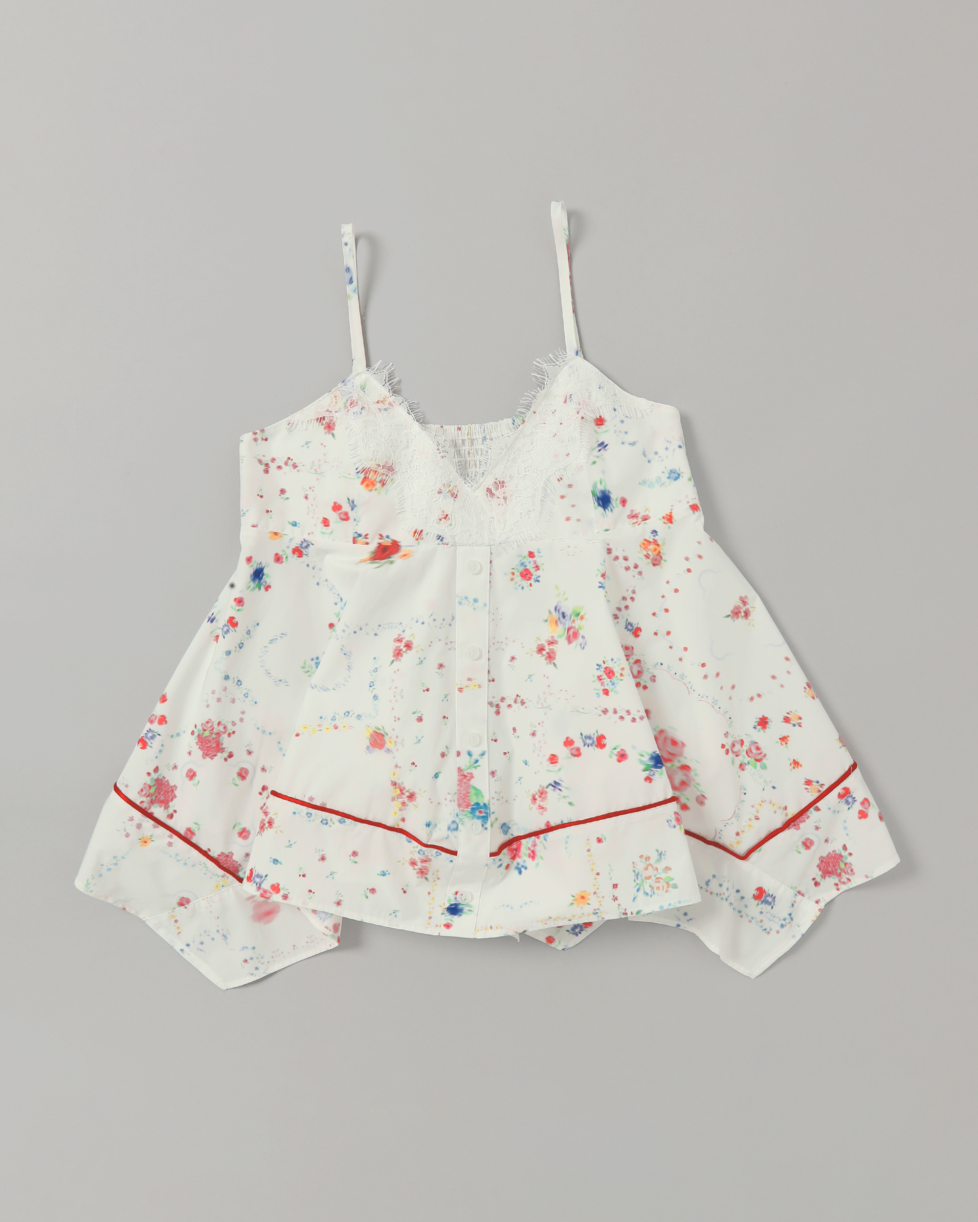 Handkerchief hem tunic (multi) Handkerchief hem tunic (multi)