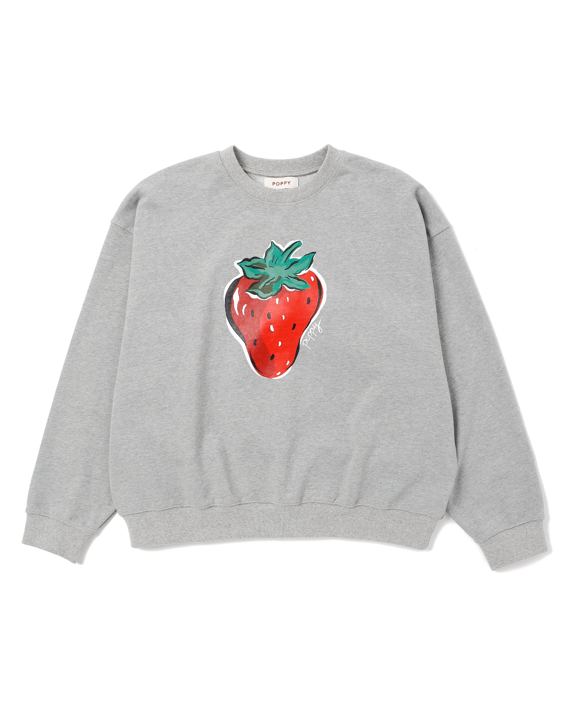 Strawberry printed sweatshirts (Gray) – POPPY