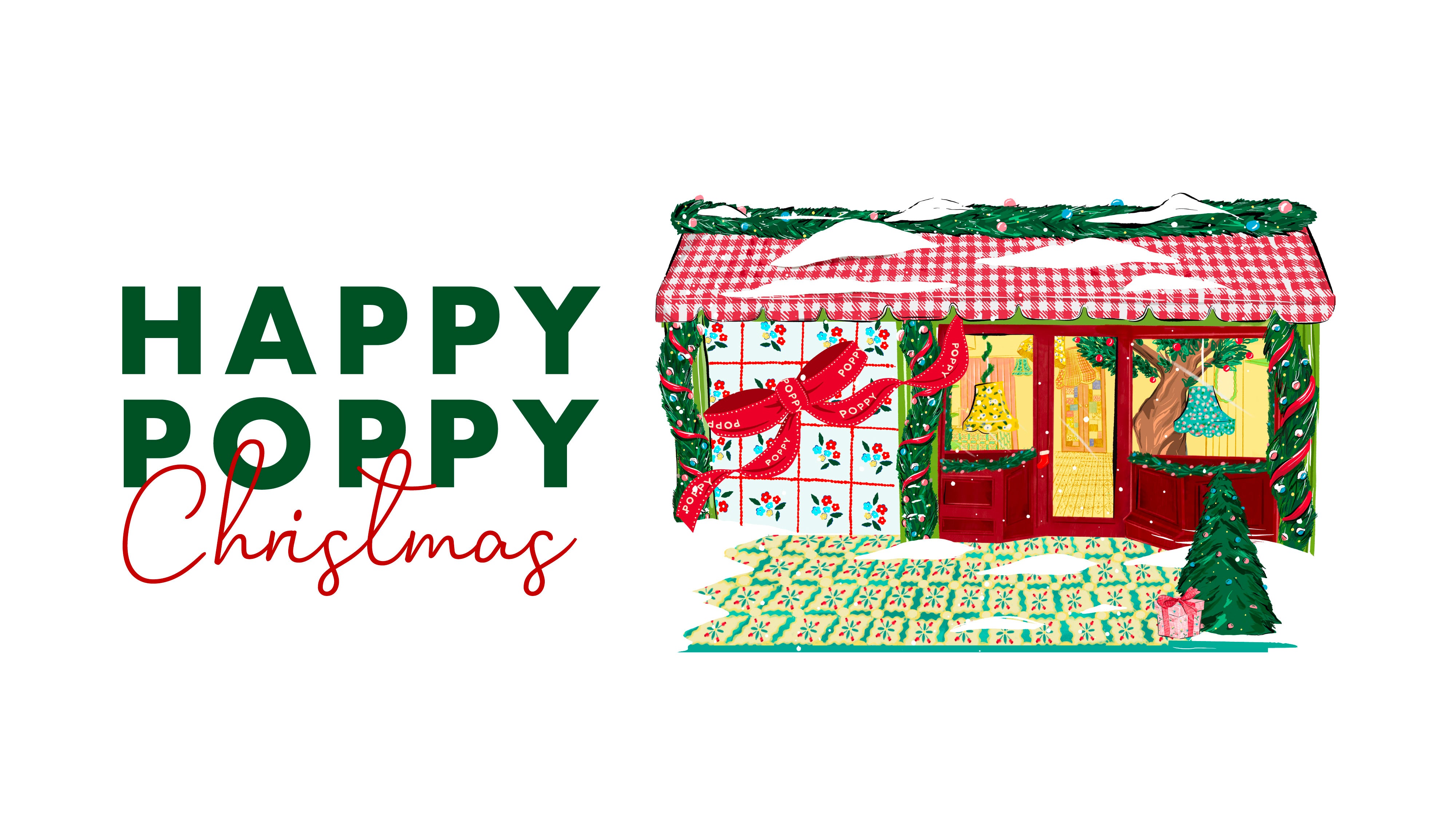 HAPPY POPPY CHRISTMAS<br>原宿店が大変身！