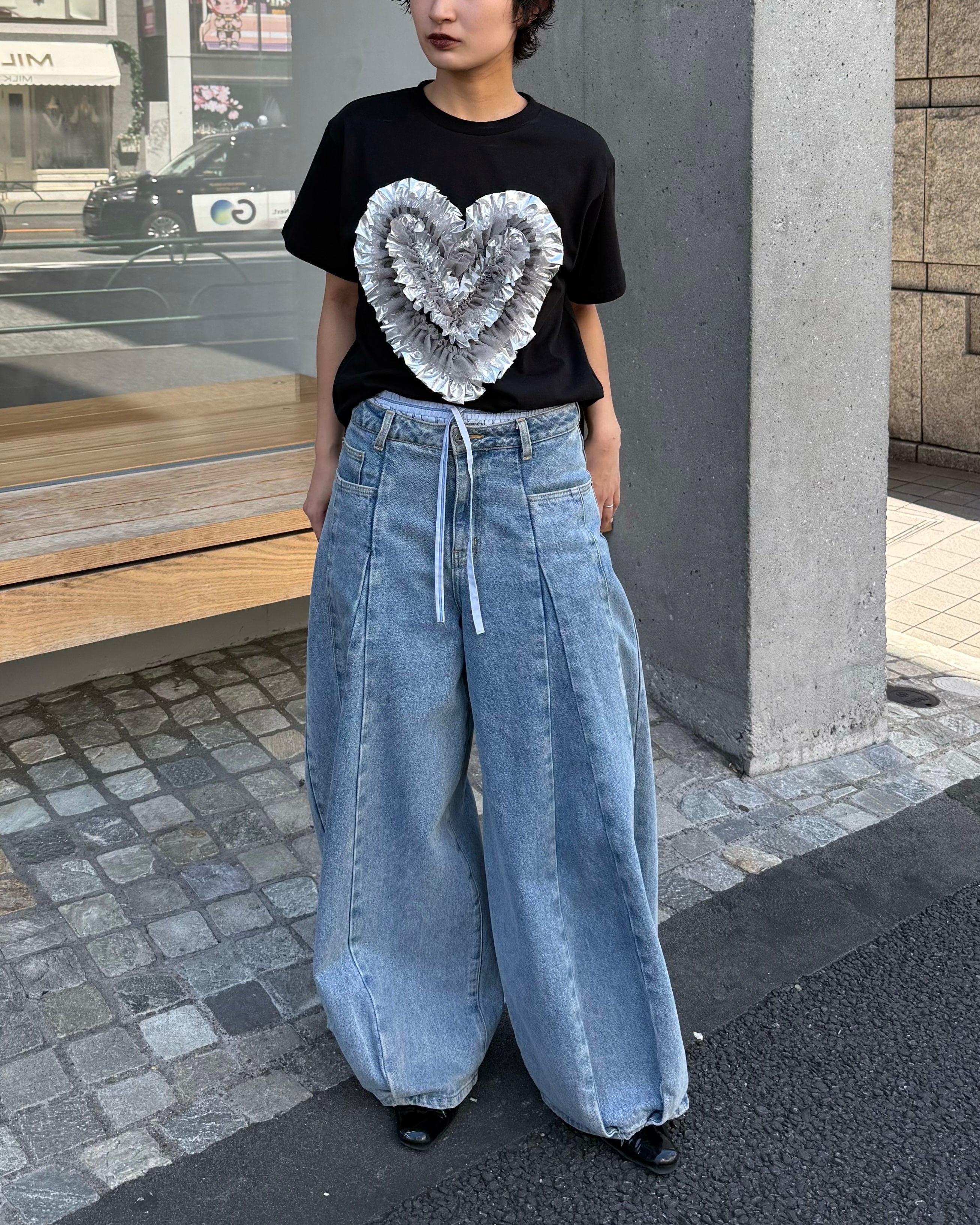 Heart tulle t-shirt