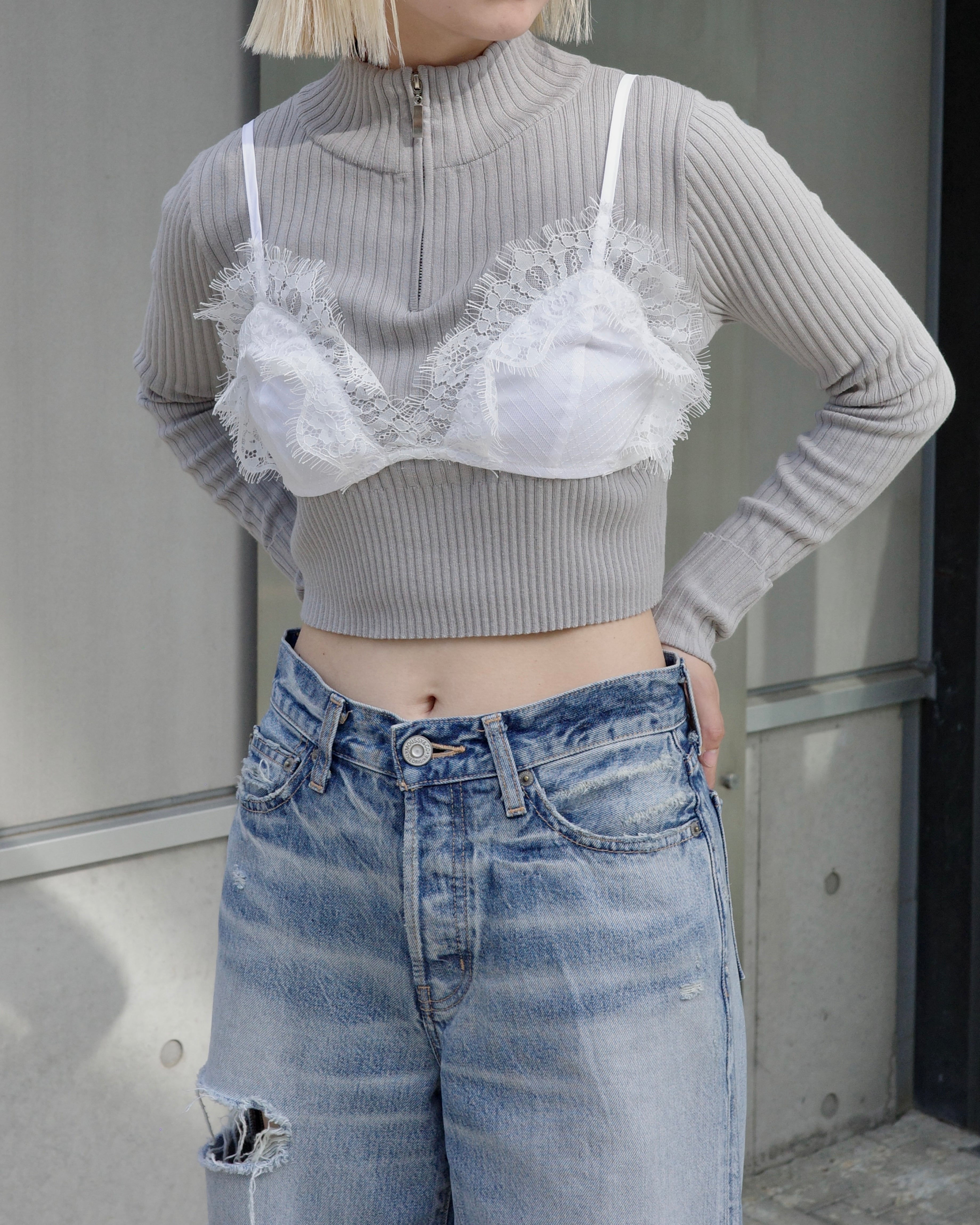 pllings レース編み半袖トップス ロンハーマン　未使用 pllings レース編み半袖トップス ロンハーマン 未使用