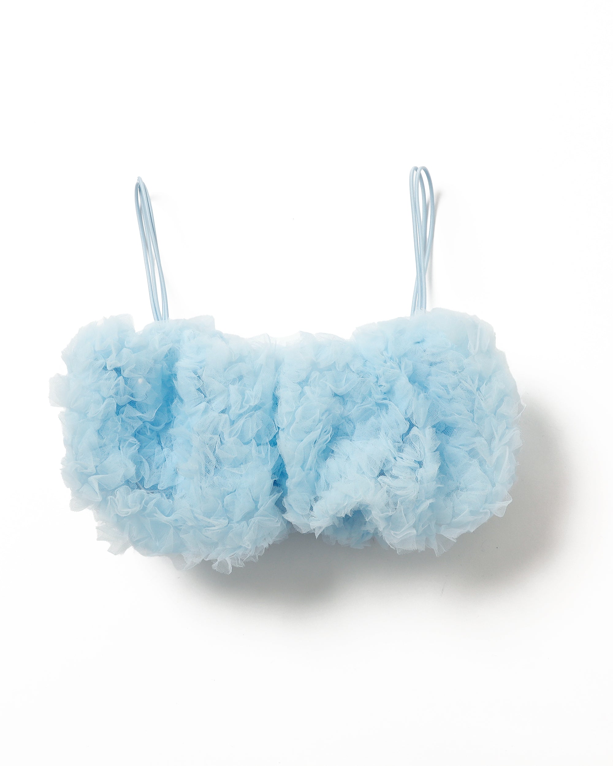 Tulle balloon bustier (blue)
