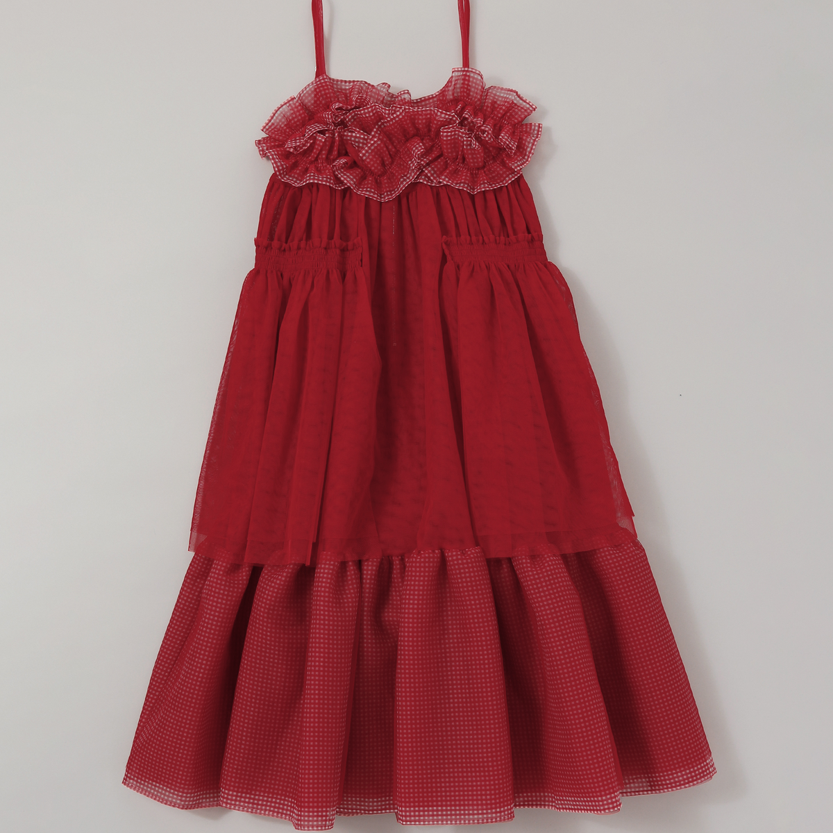 Gather frill tulle dress Gather frill tulle dress