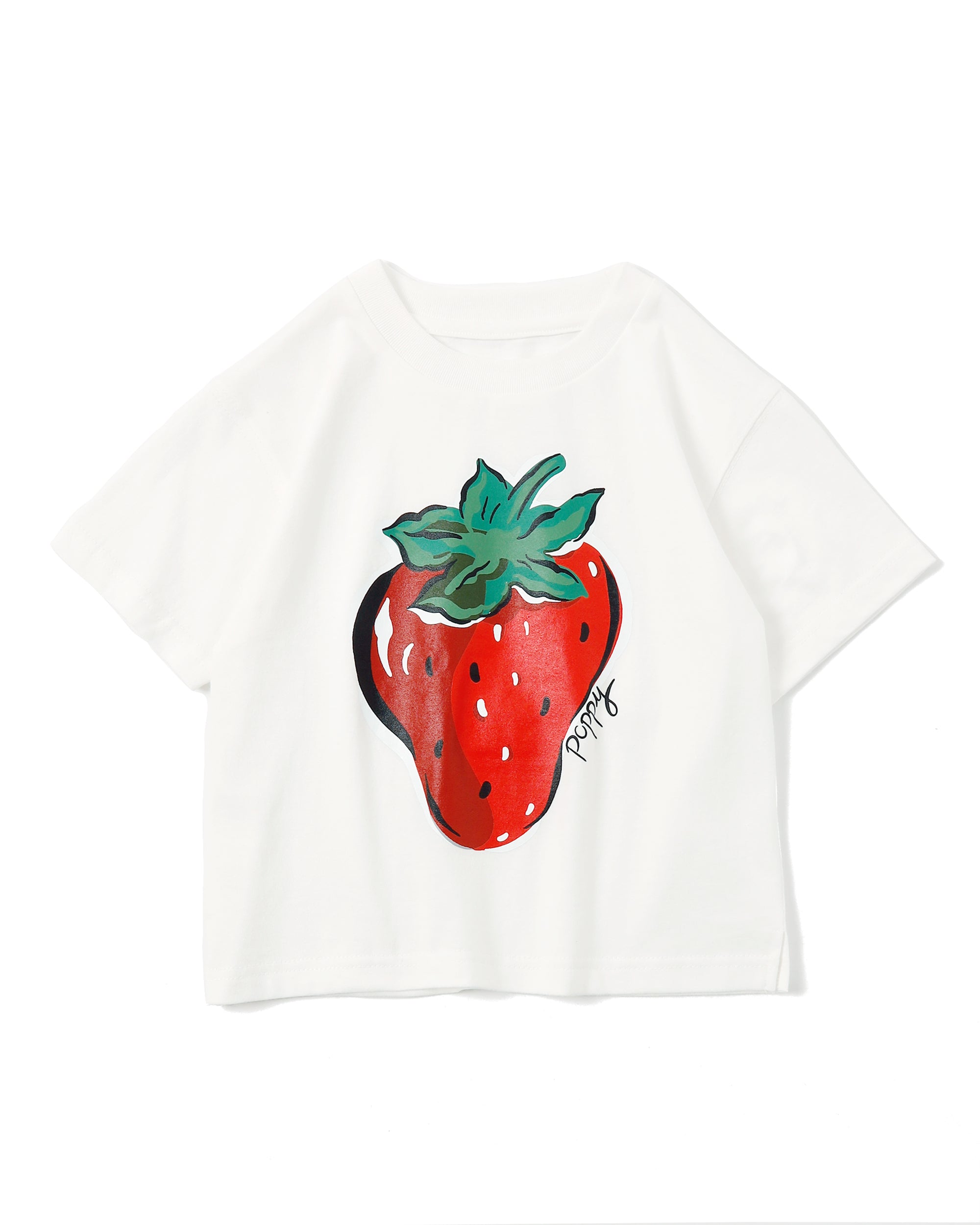 KIDS Strawberry printed T-shirts (White)