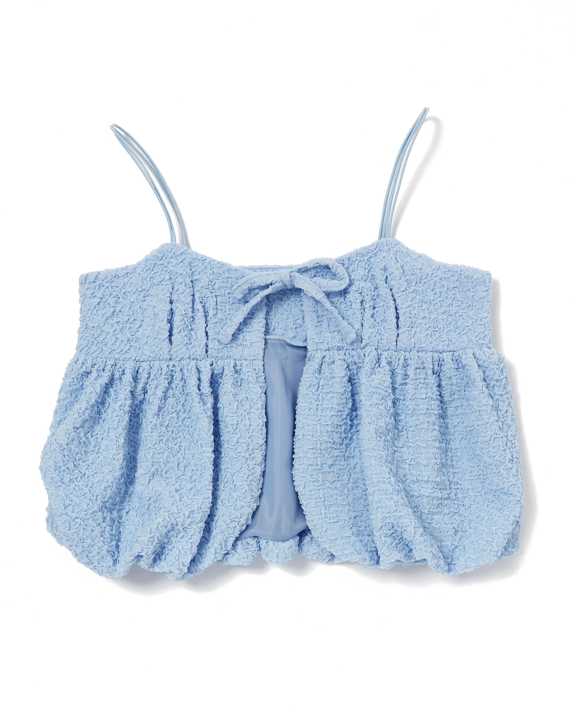 Balloon ribbon cami (blue)