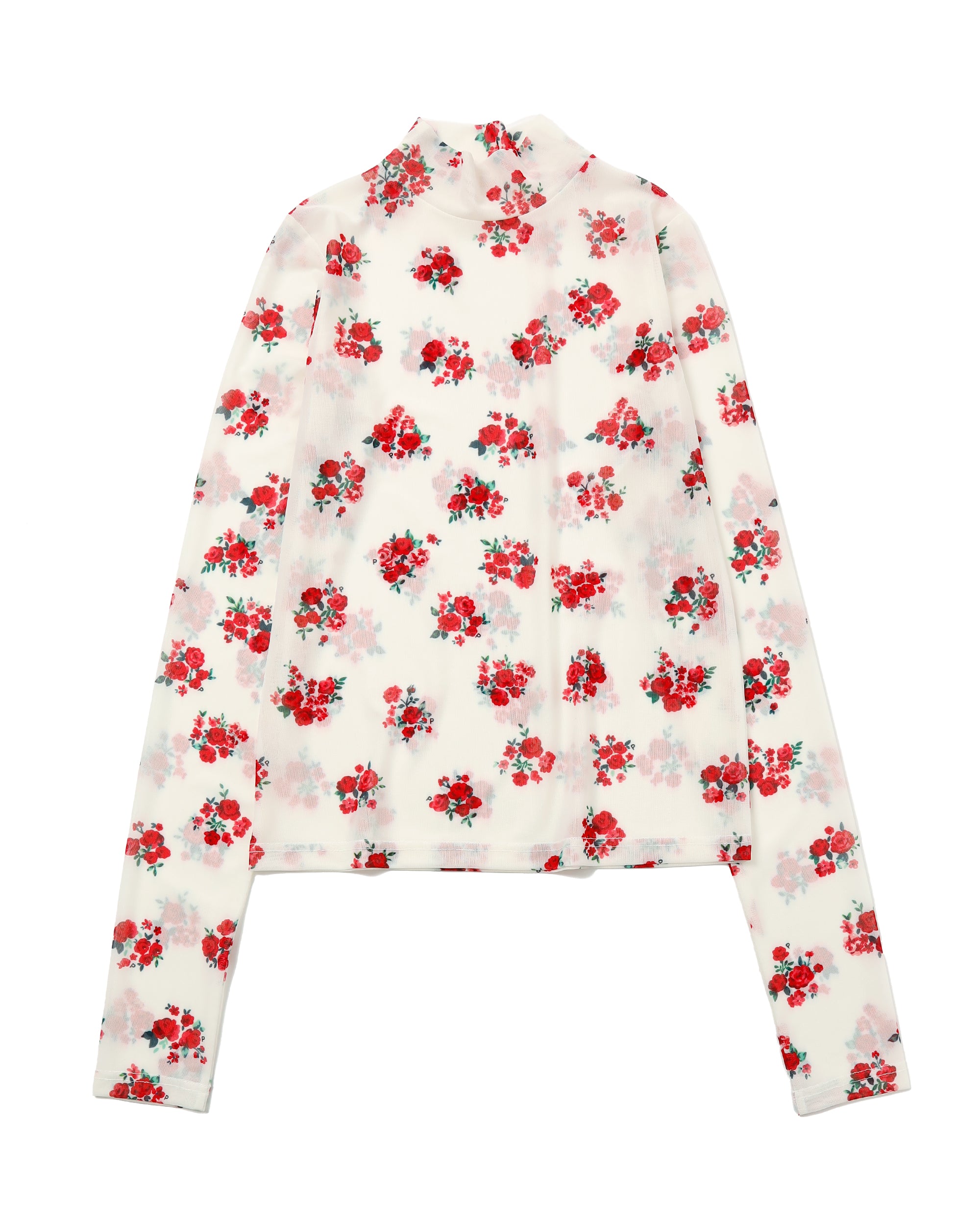 POPPY♡シースルーチュニック POPPY | item ○オレンジチューリップシースルートップス