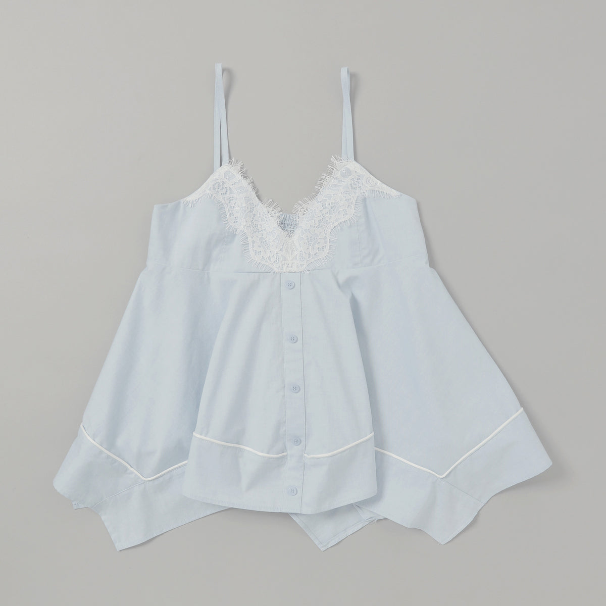 Handkerchief hem tunic (light blue)