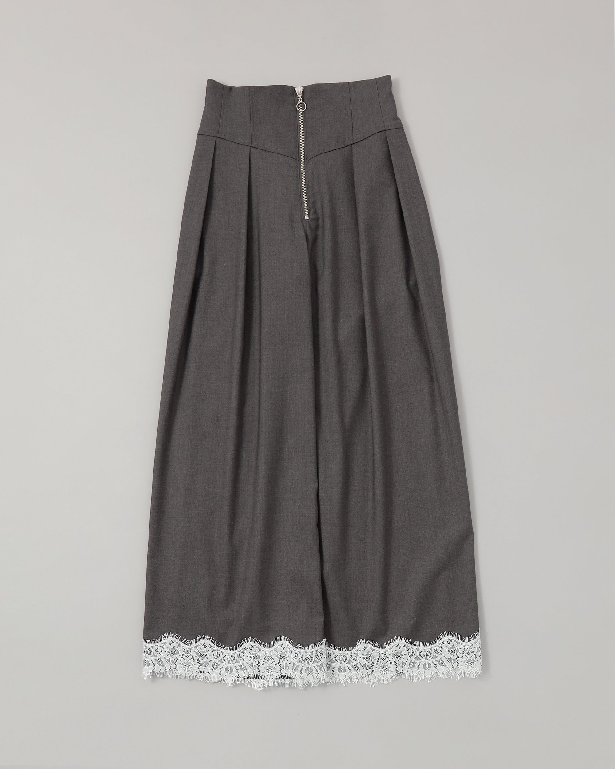 Corset wide pants (gray)