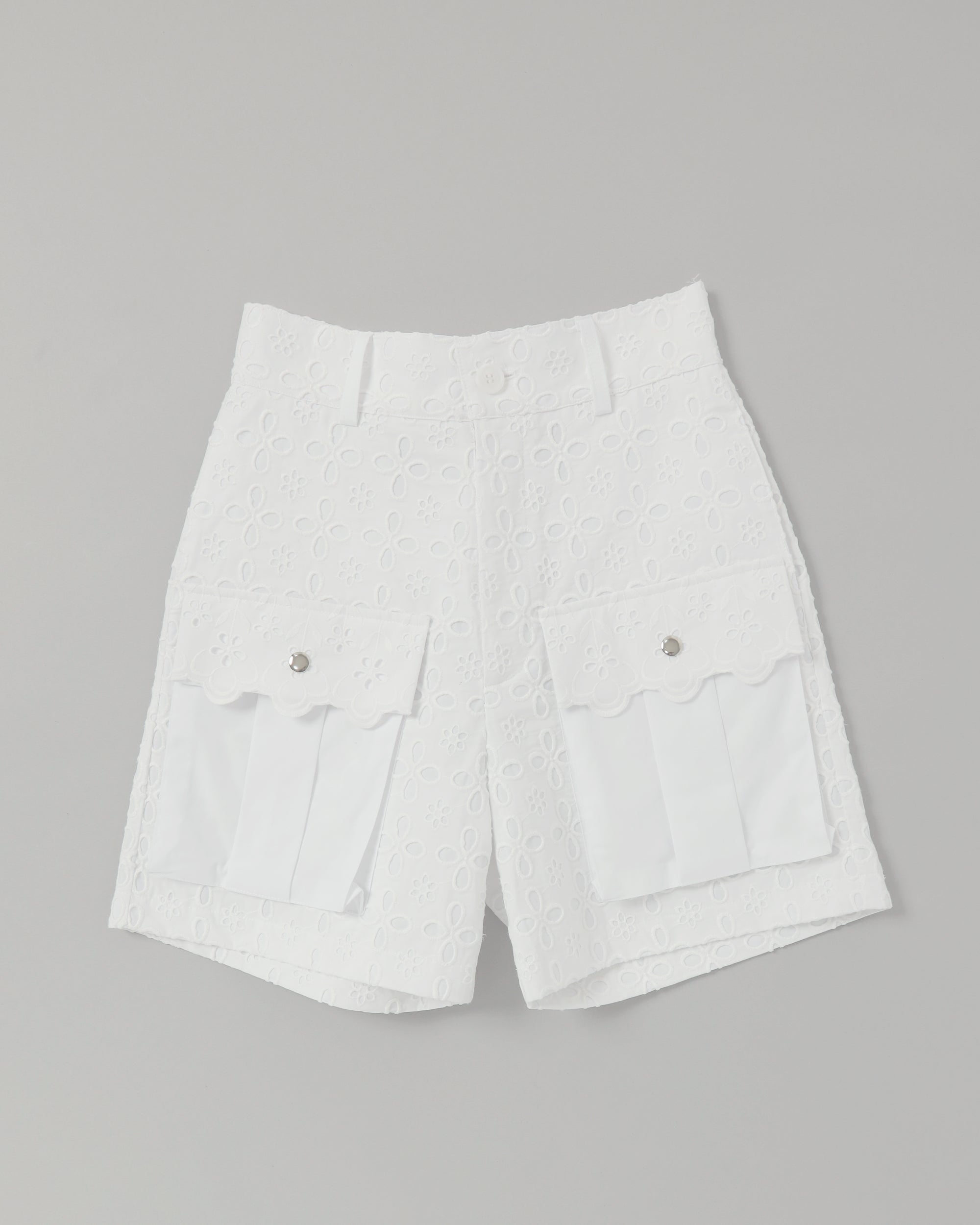 Cotton lace half pants