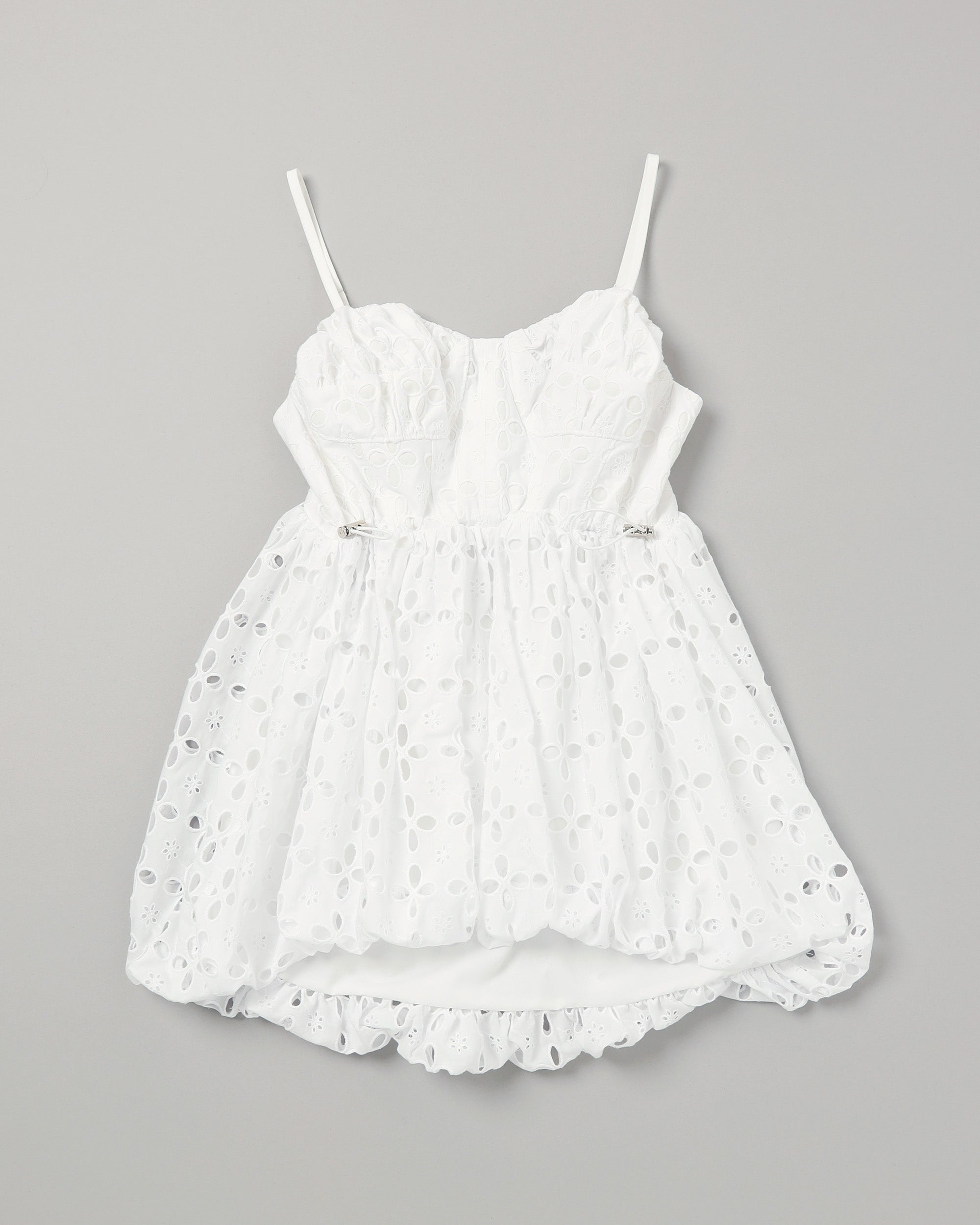 Cotton lace balloon tunic