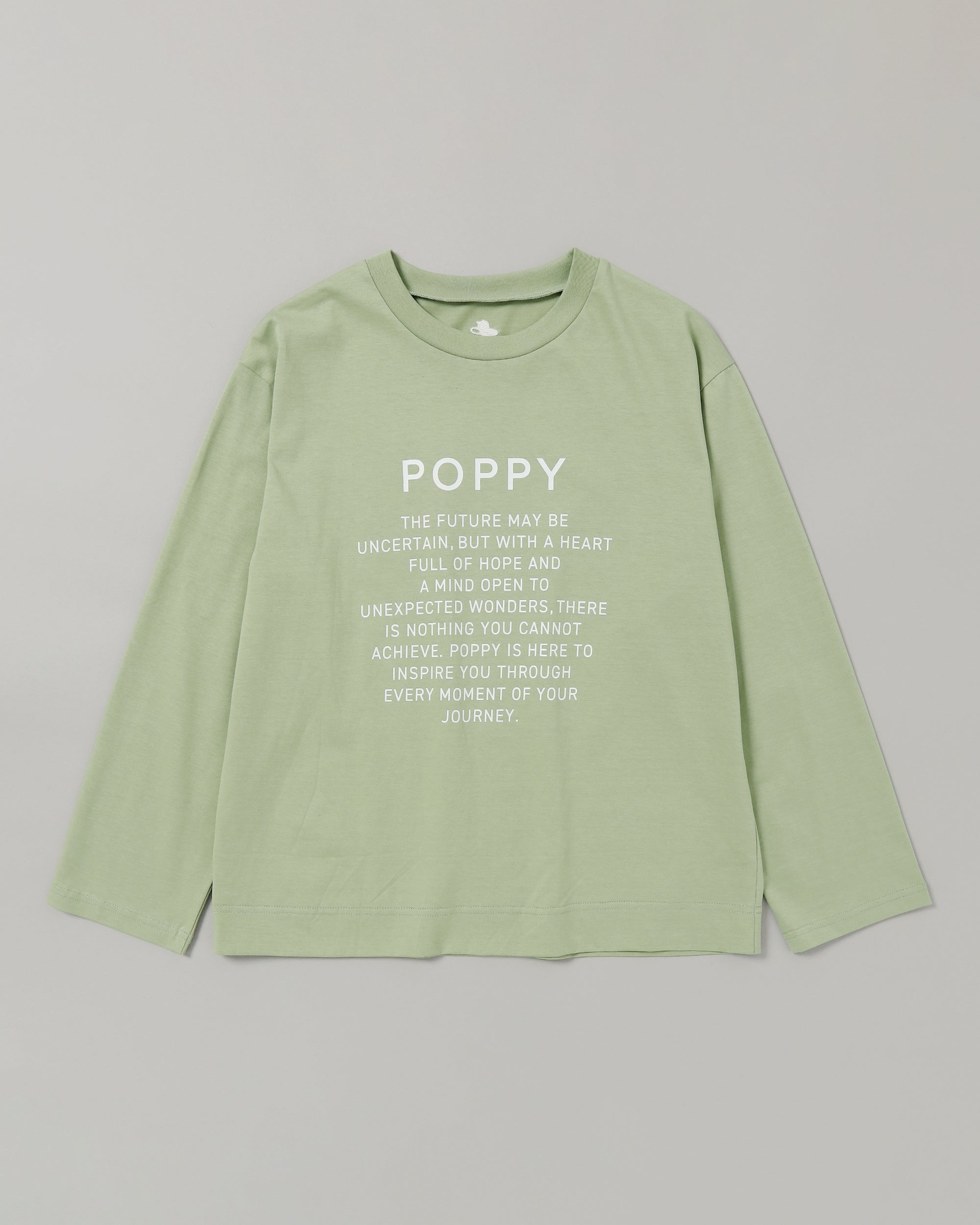 POPPY print long t-shirt (pink)