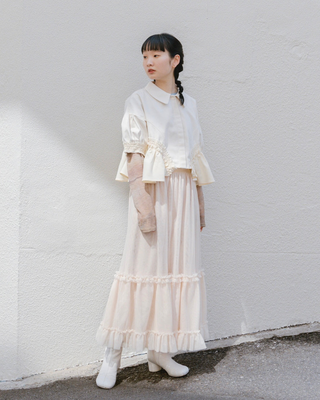 Frill short jacket – POPPY 