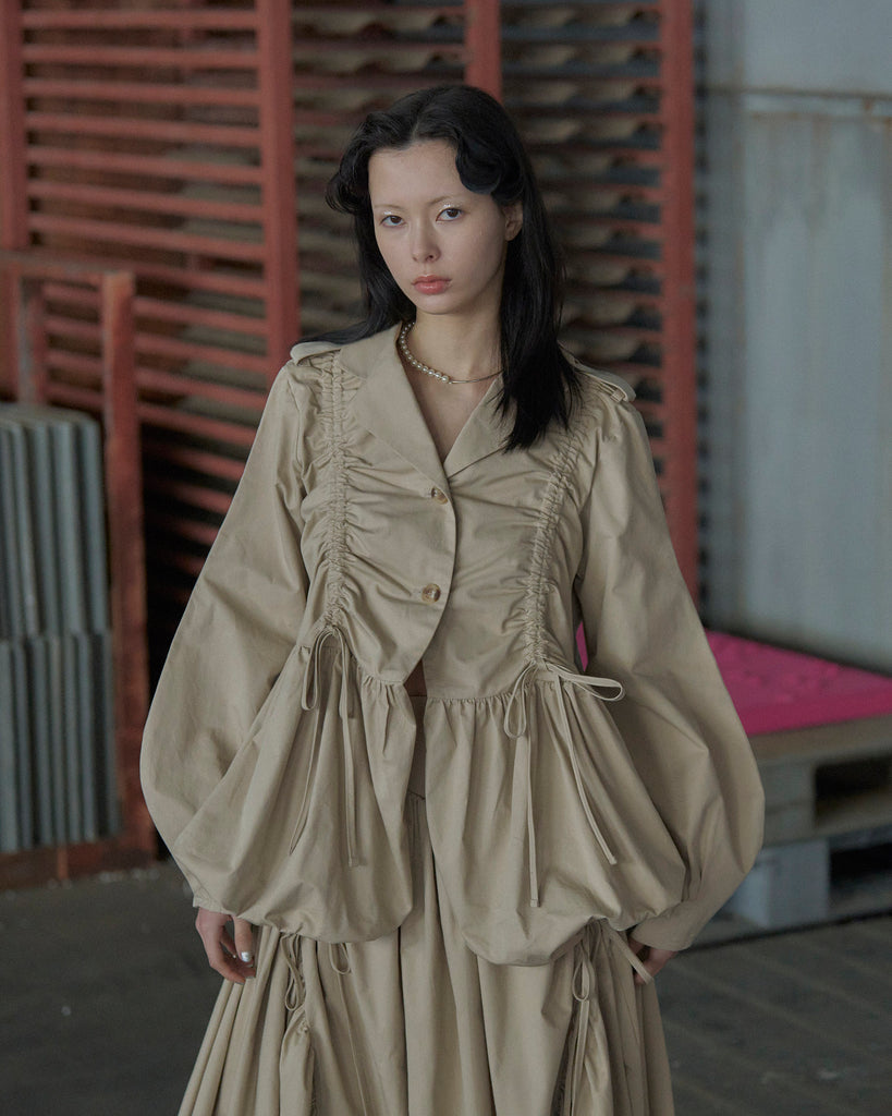 値下げ！POPPY☆GATHRED BALLOON JACKET POPPY☆GATHRED BALLOON JACKET