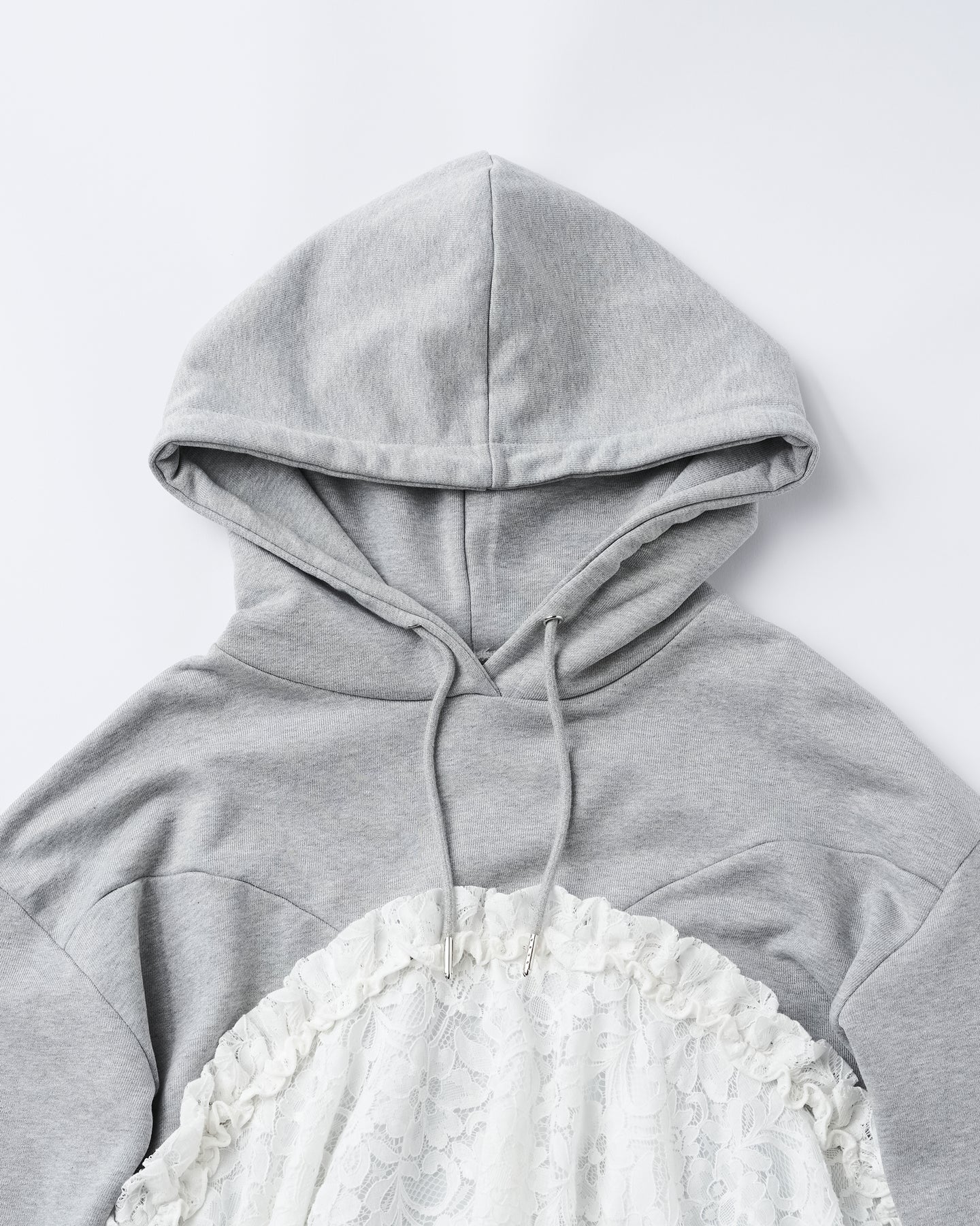 Lace docking hoodie (Gray)