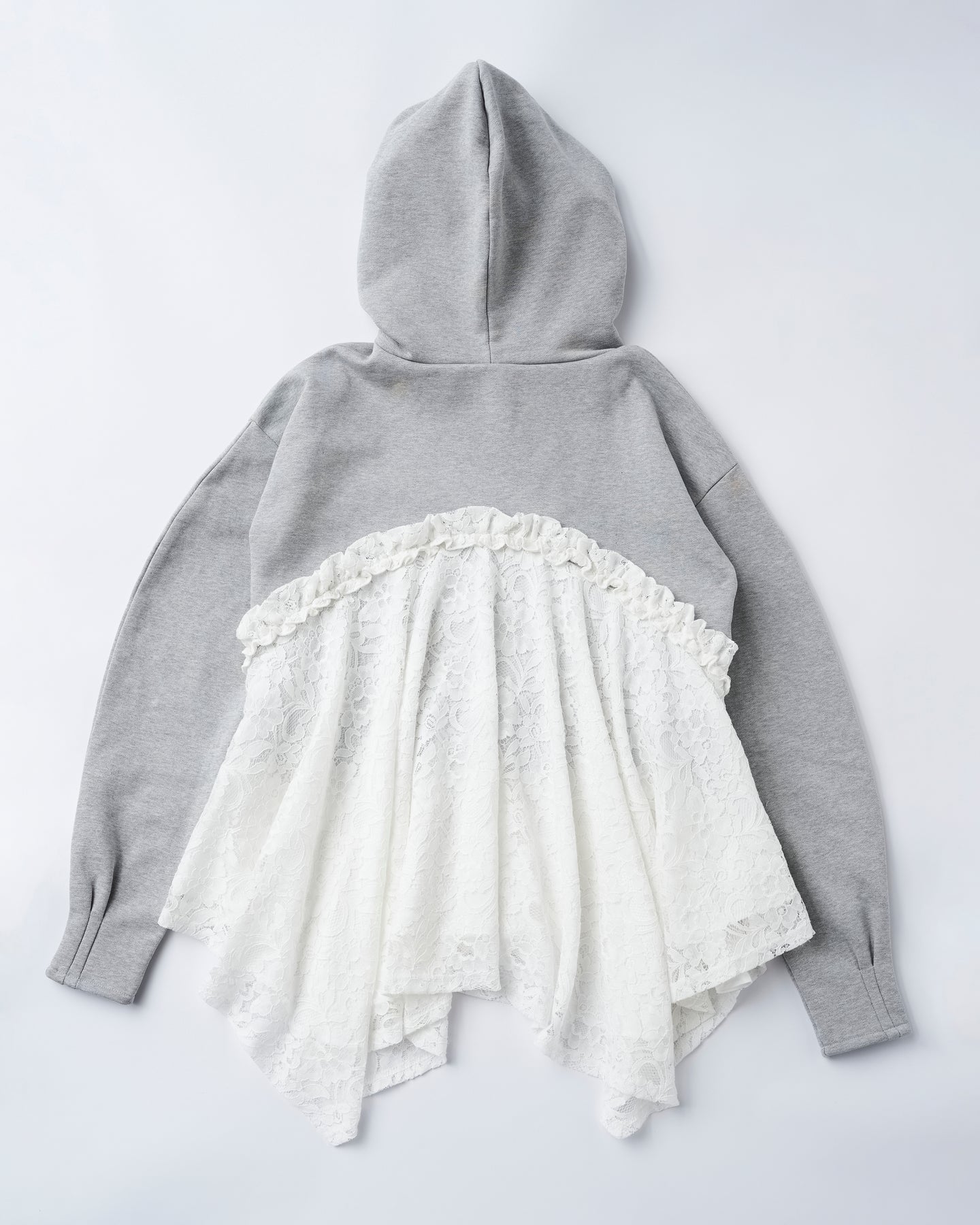 Lace docking hoodie (Gray)