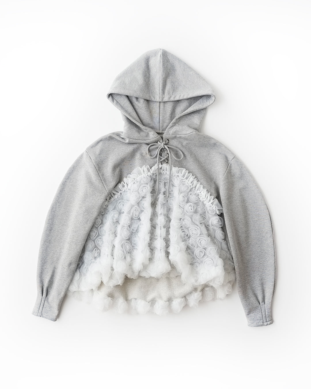tulle docking hoodie（gray）