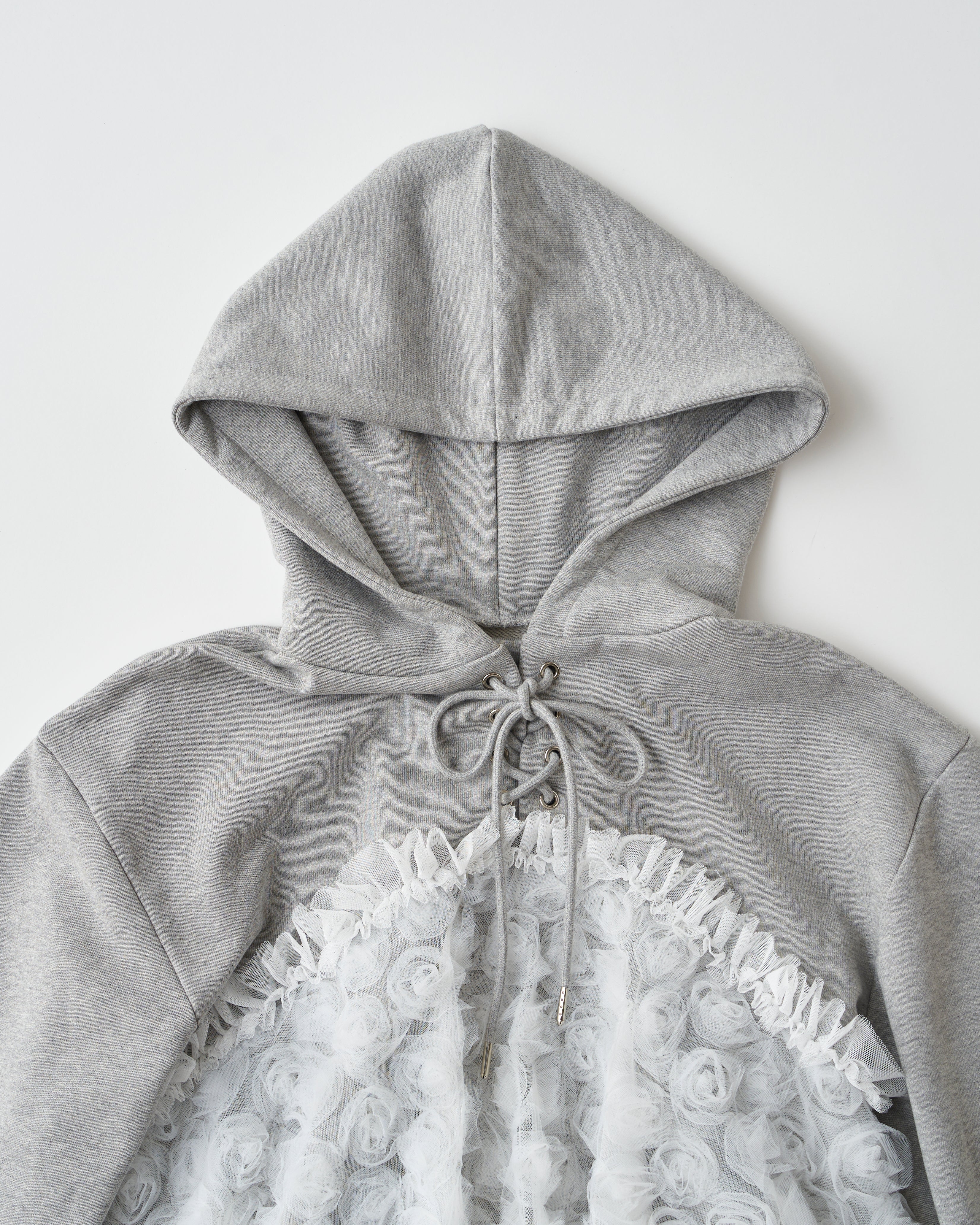 tulle docking hoodie（gray）