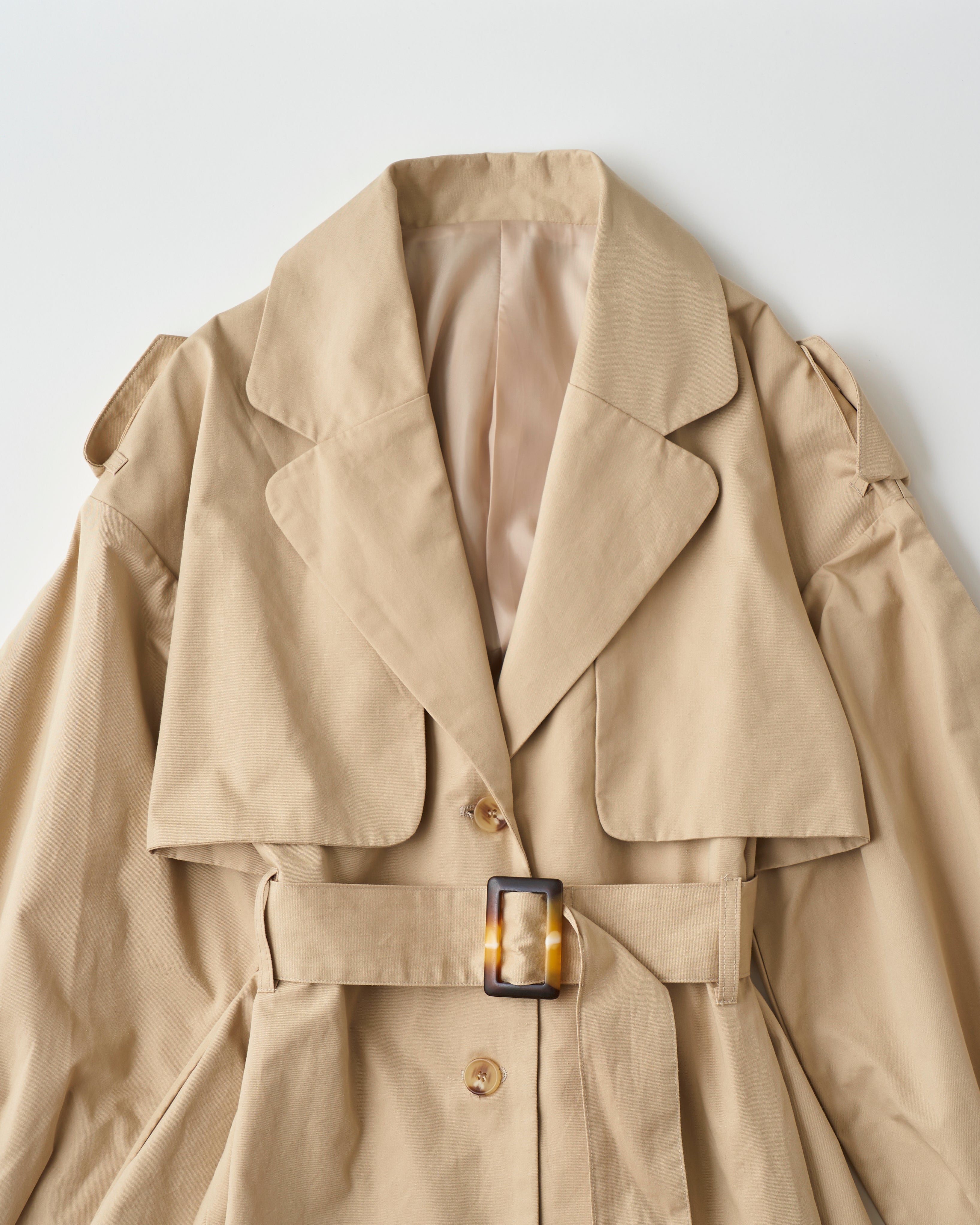 ジャケット・アウター Cotton Twill Big TrenchCargo Pocket Coat ジャケット・アウター Cotton Twill Big TrenchCargo Pocket Coat