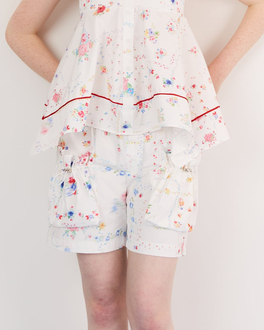 Drawstring pocket short pants (multi)