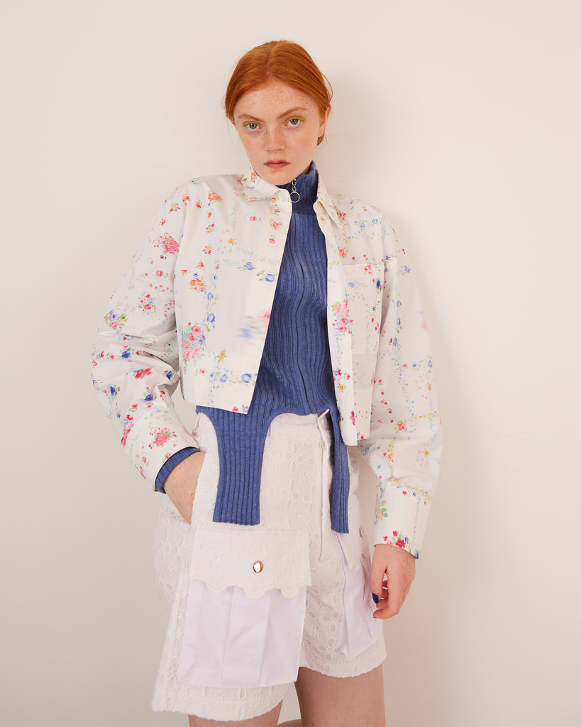Cropped shirt (multi) – POPPY