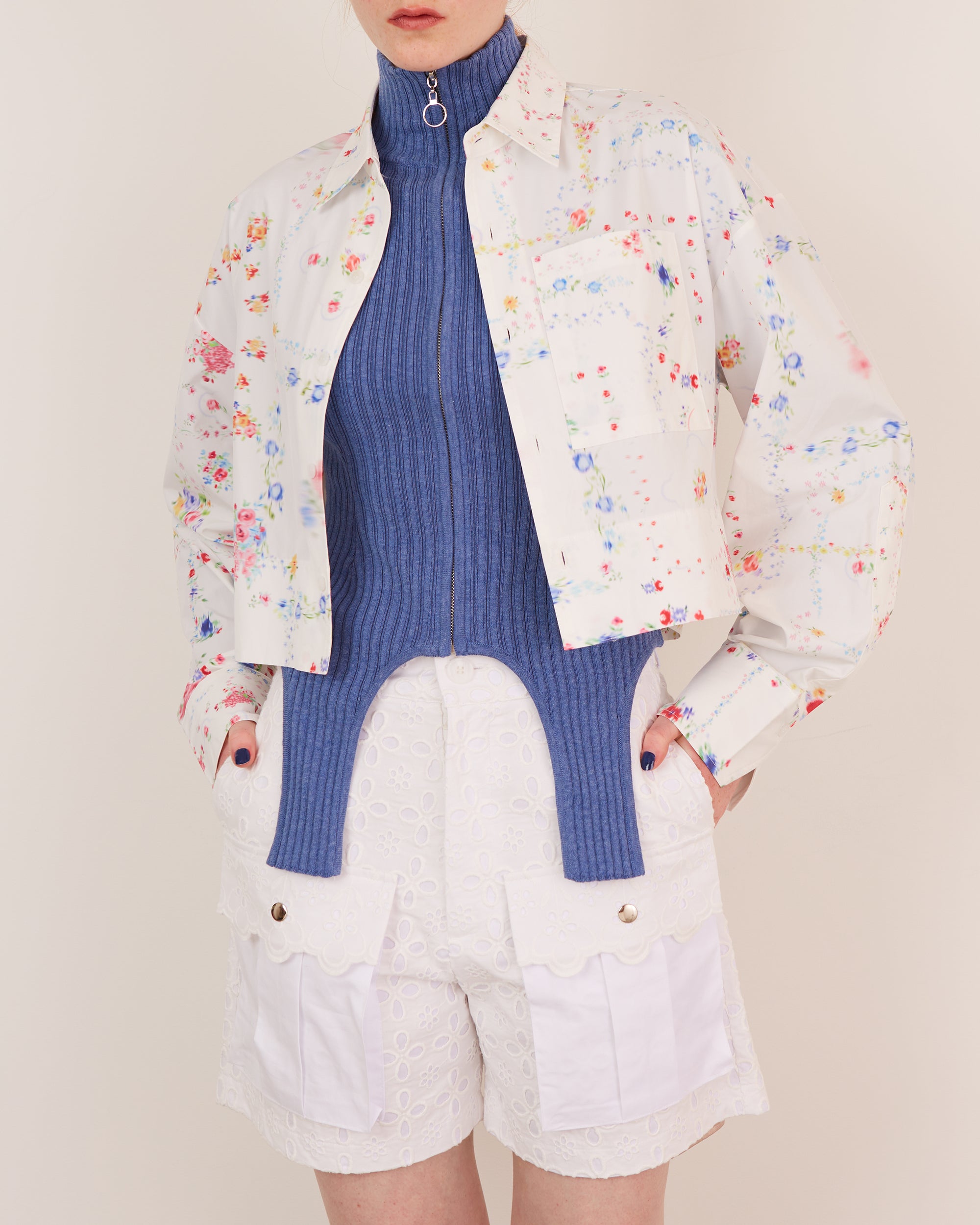 Cropped shirt (multi)