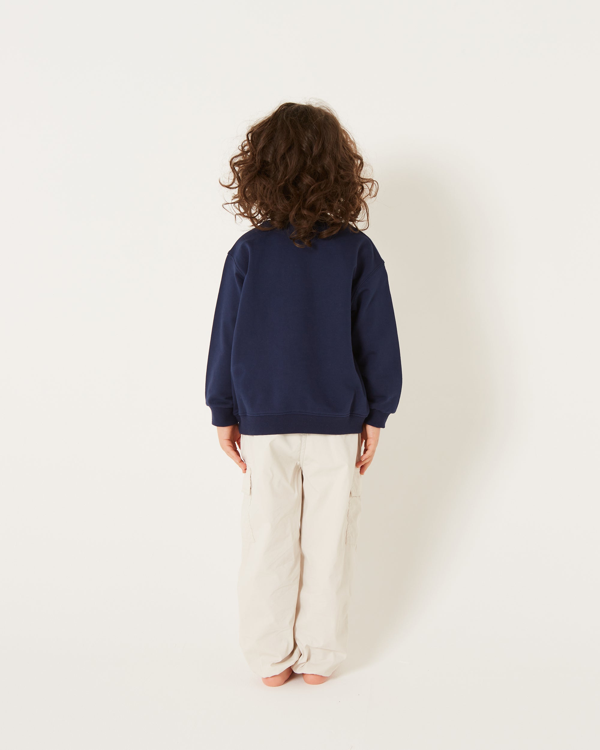 KIDS strawberry printed sweatshirts (Navy)