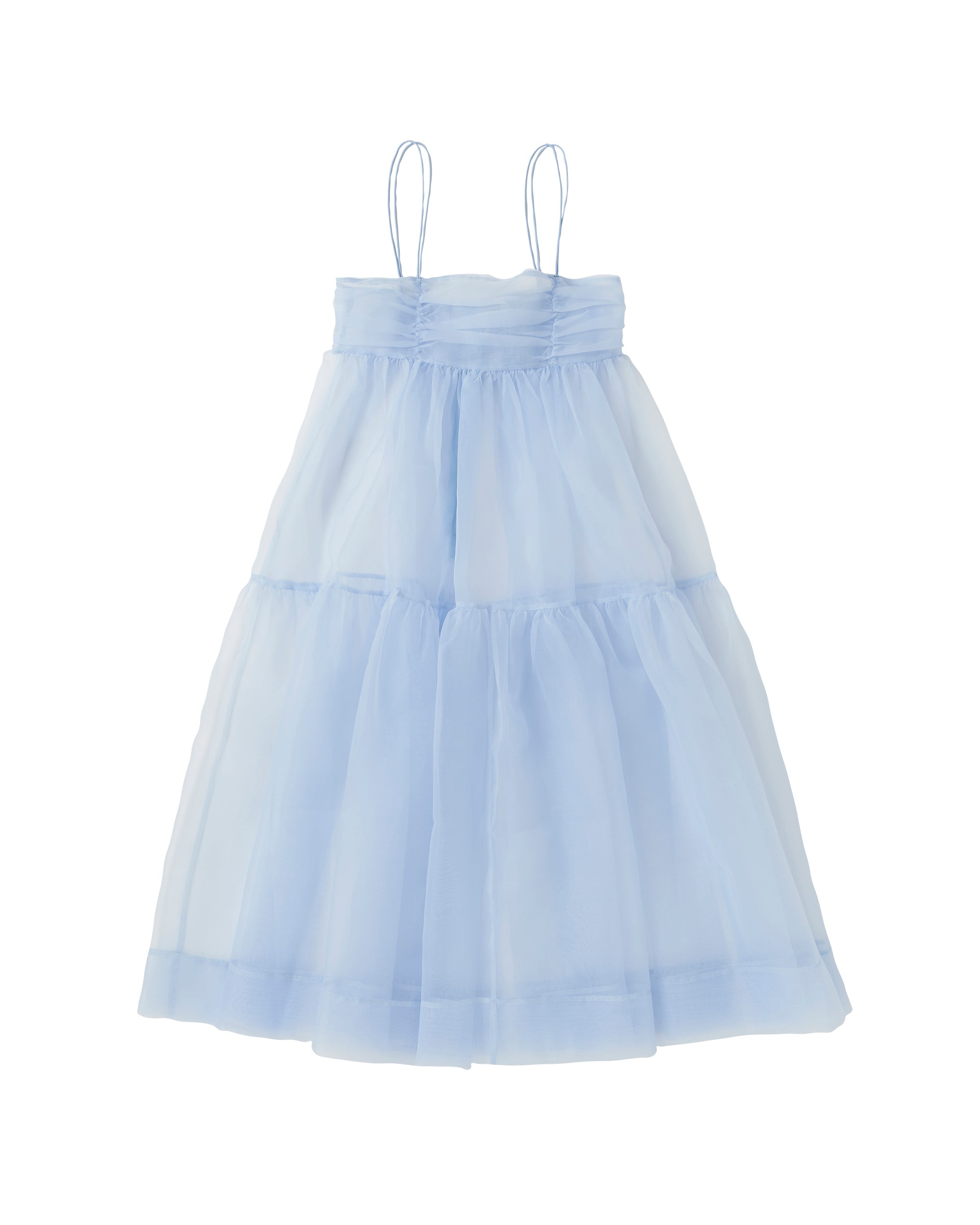 organdy tiered cami dress (baby blue)