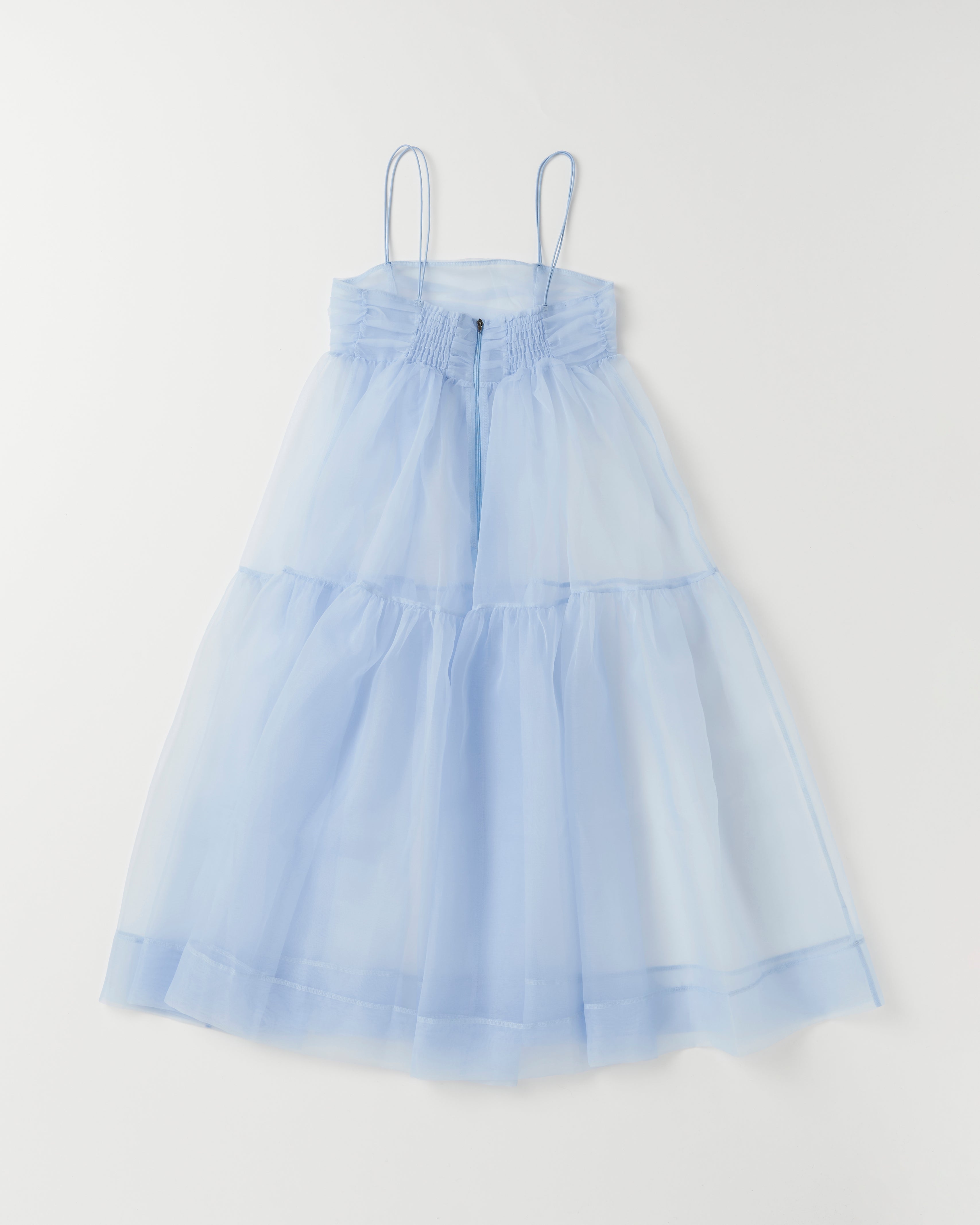 POPPY オーガンジーキャミドレス ベイビーブルー　ポピー organdy tiered cami dress (baby blue)