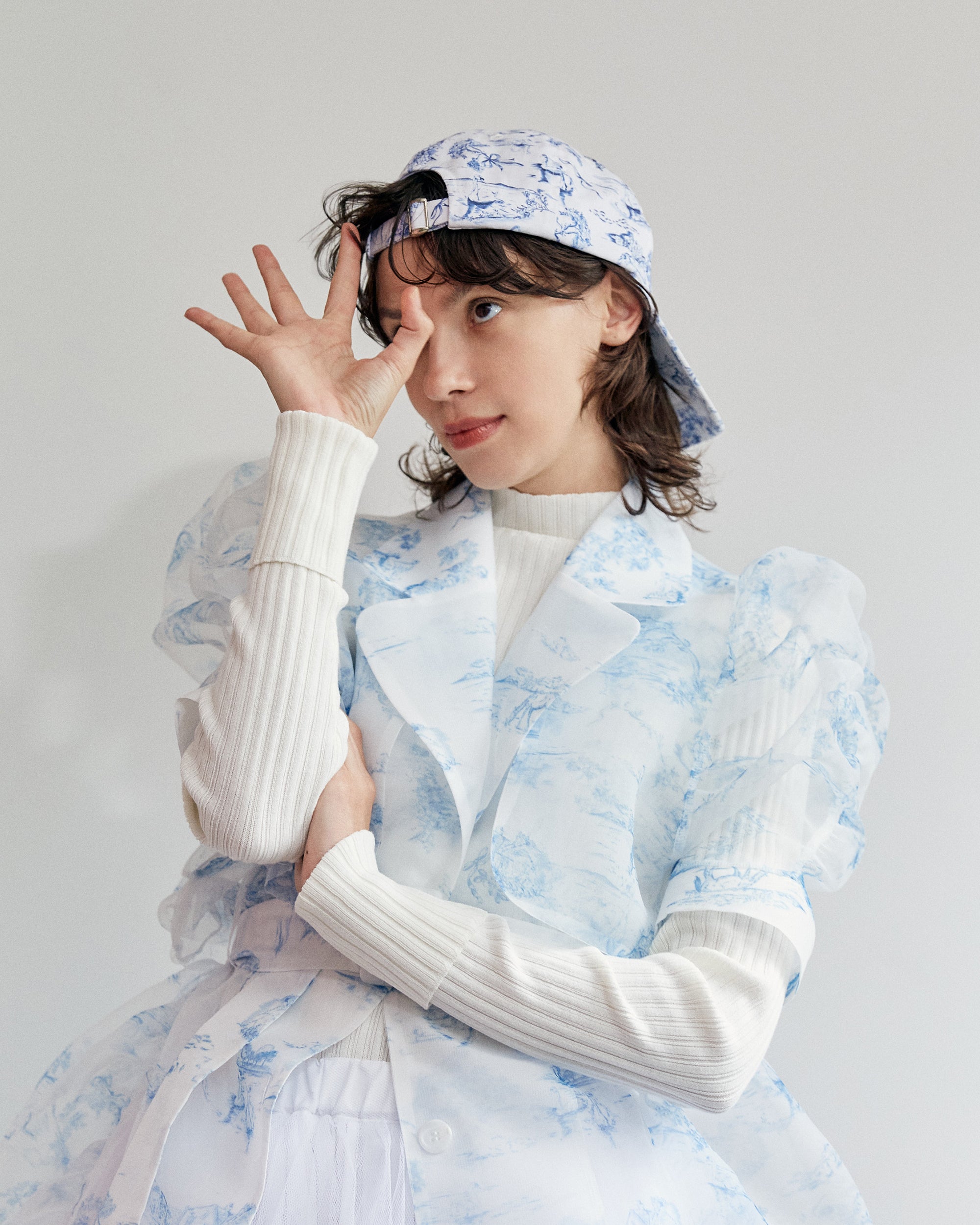 Toile de Jouy cap