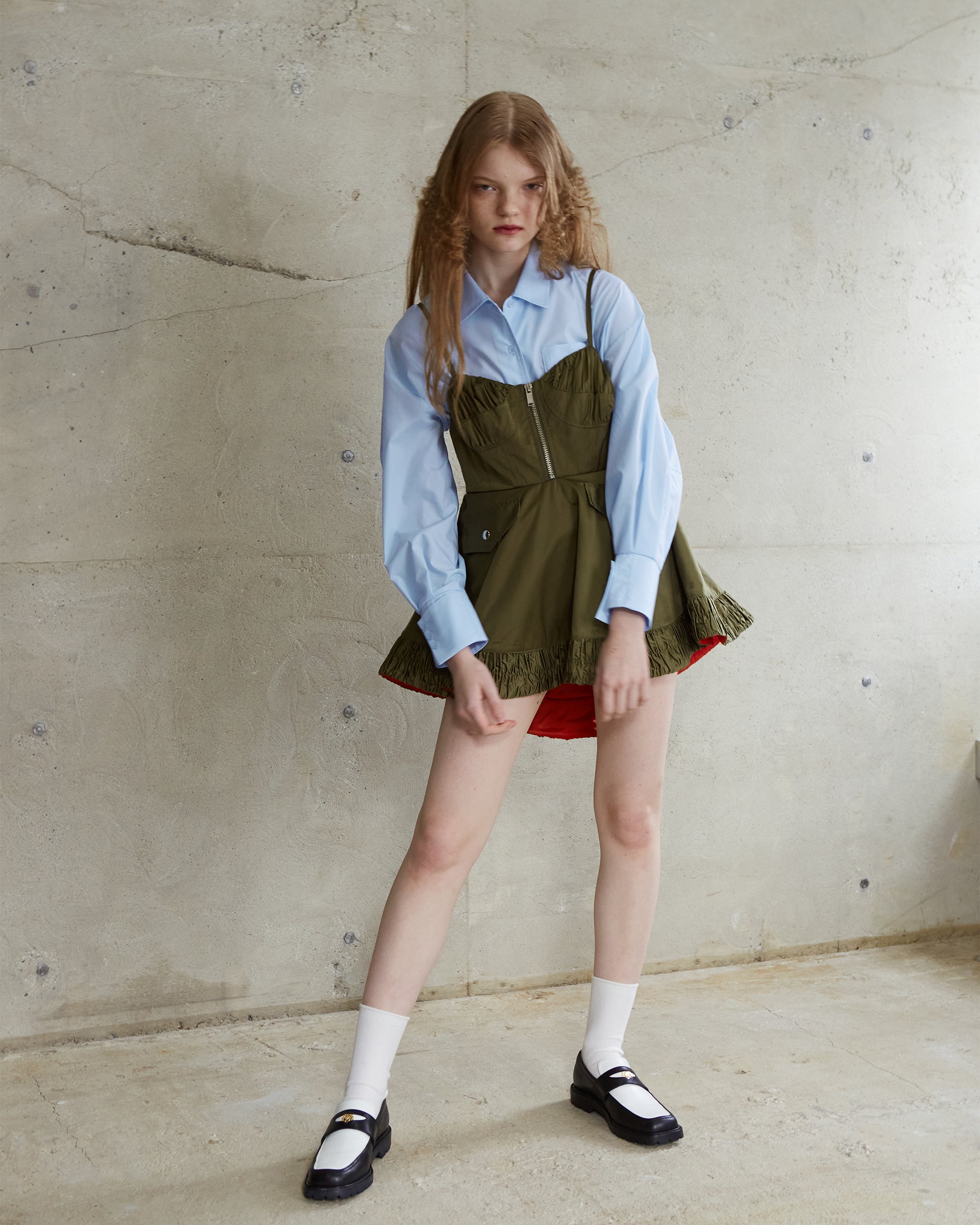 【POPPY】Military flare tunic Military flare tunic