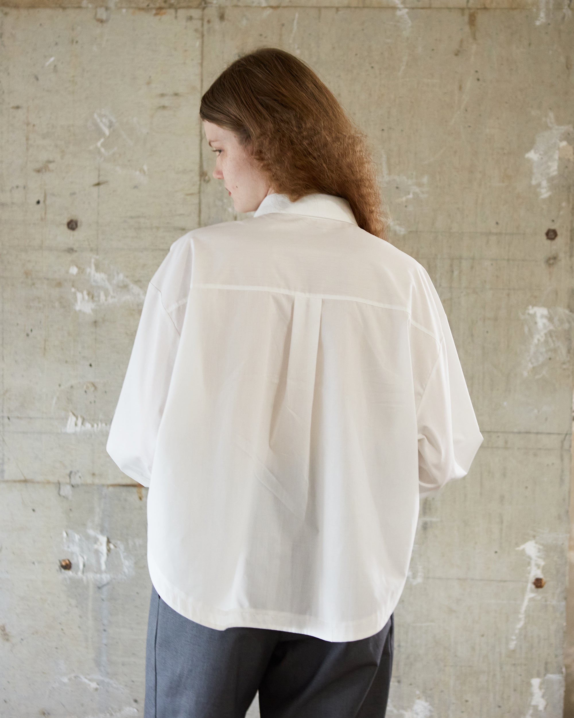 Double ribbon shirt (white)