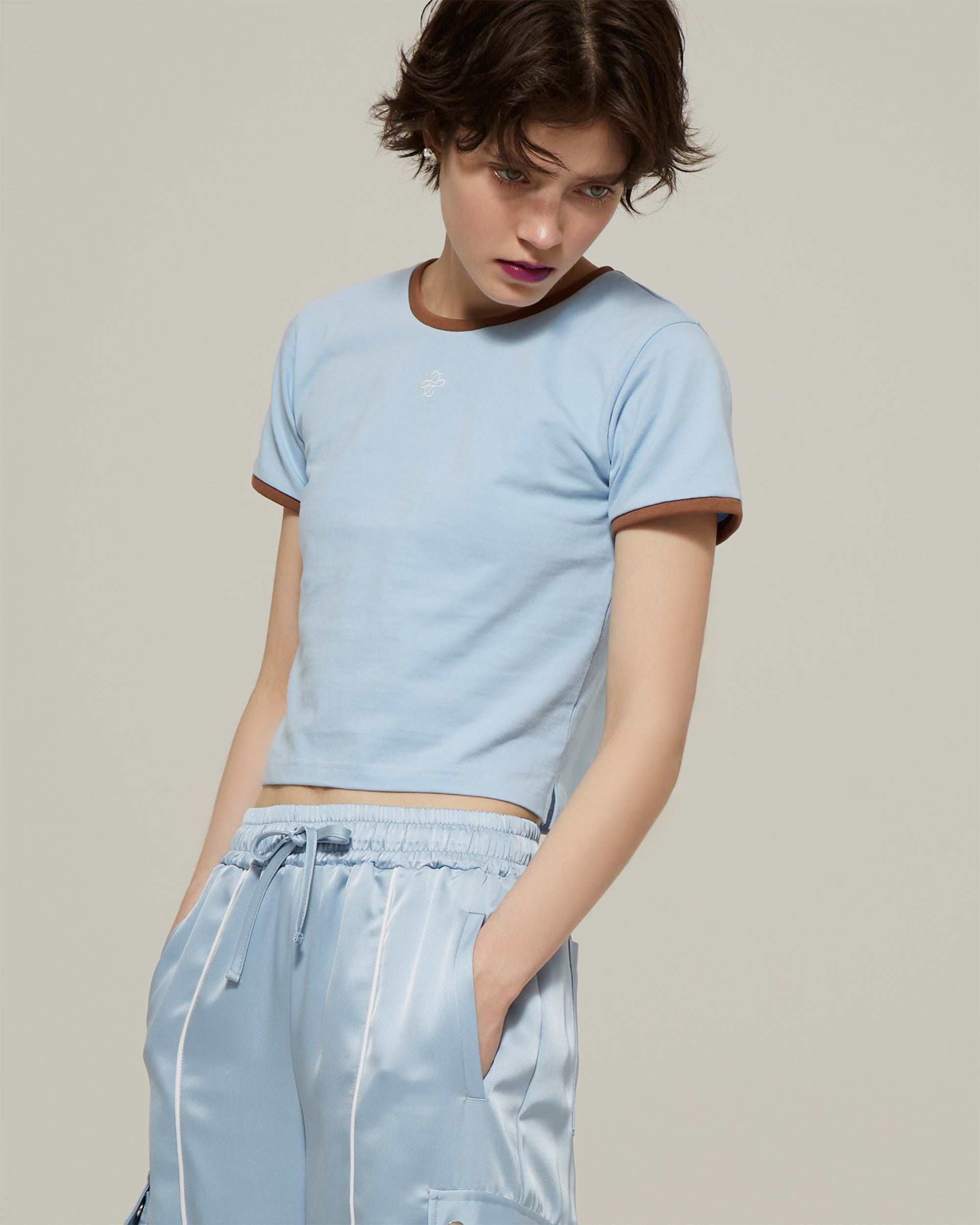 Bicolor ringer t-shirt (blue)