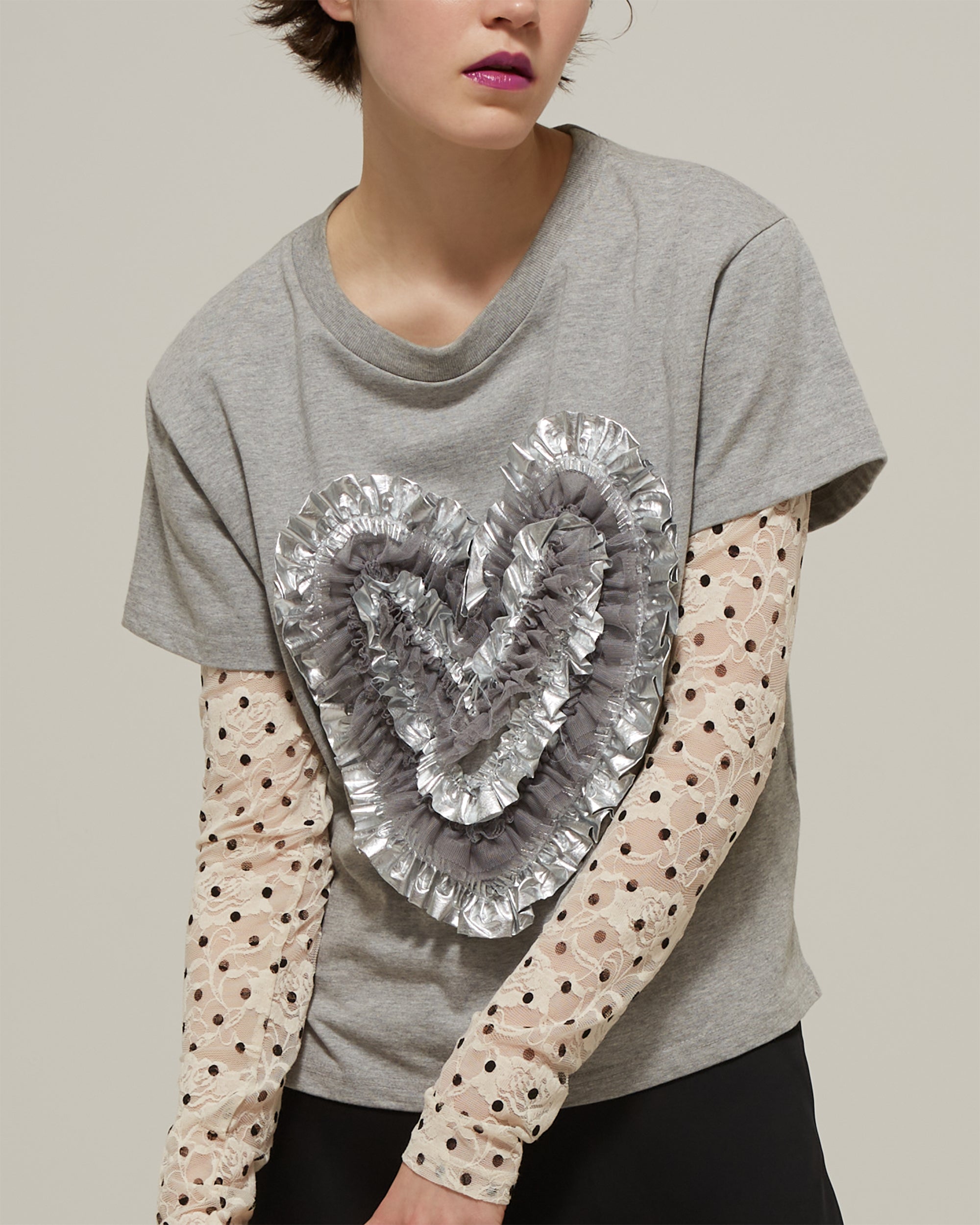 Heart tulle t-shirt