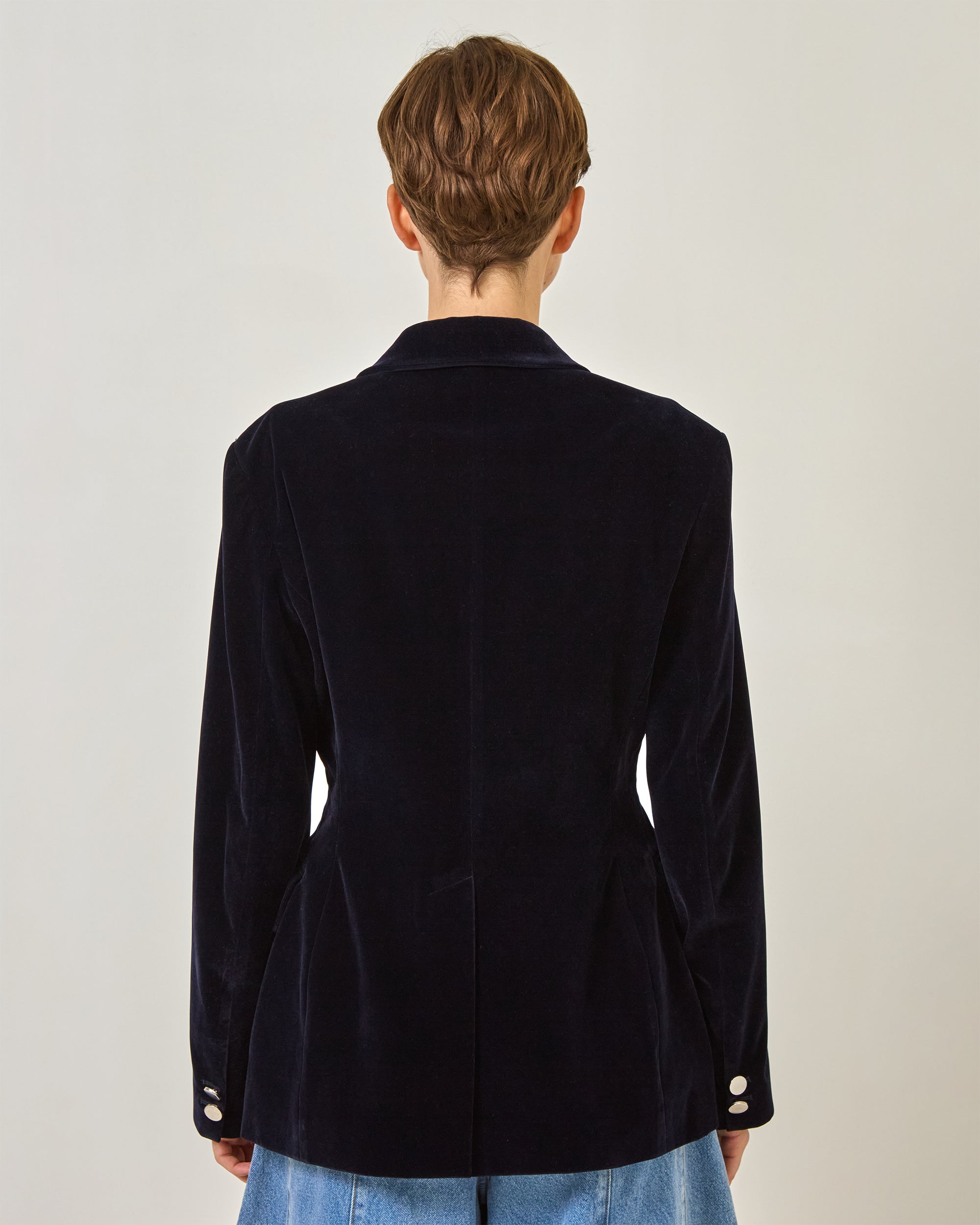 RIBBON VELVET JACKET POPPY ポピー Ribbon velvet jacket