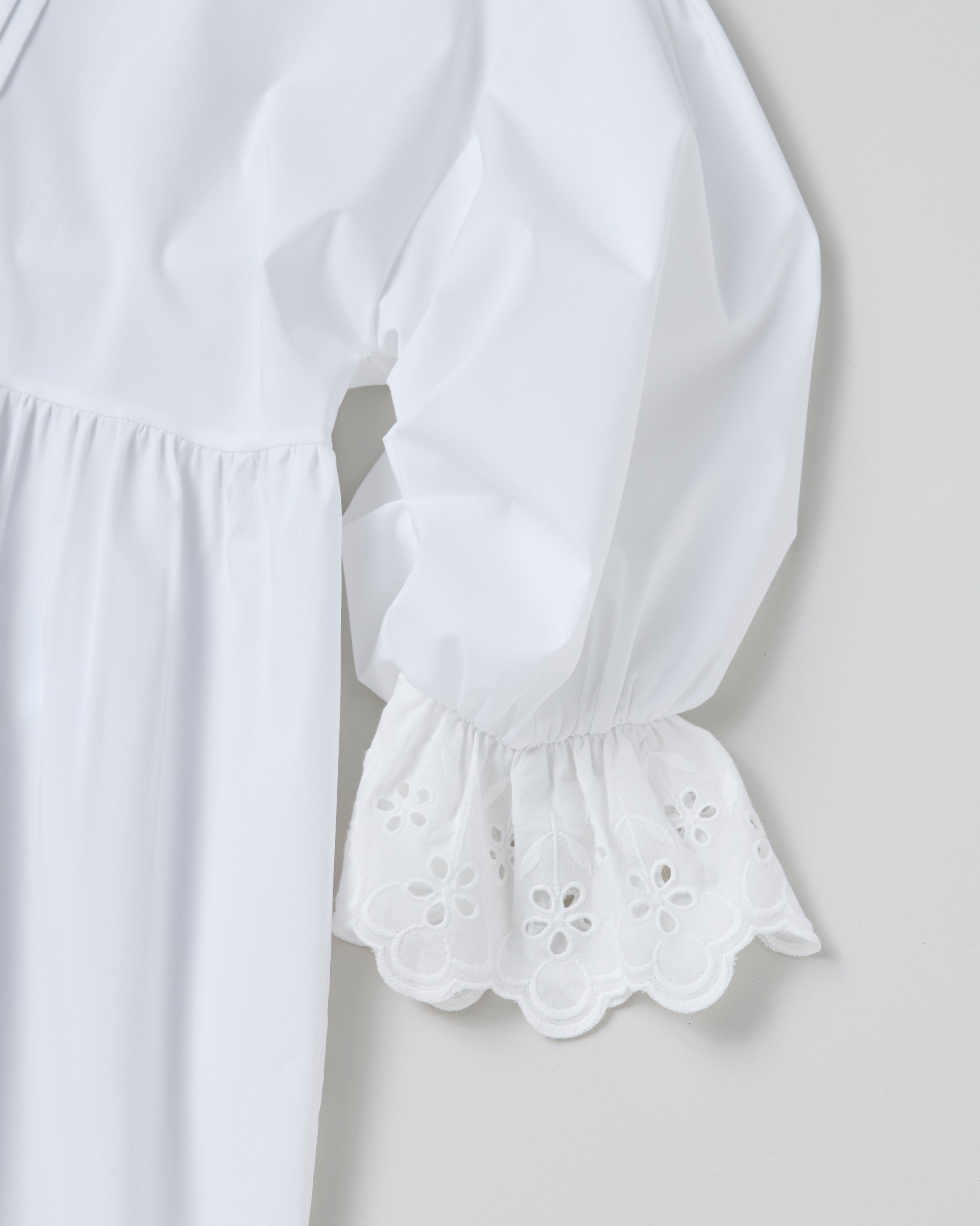 Hoodie flower cotton lace one-piece