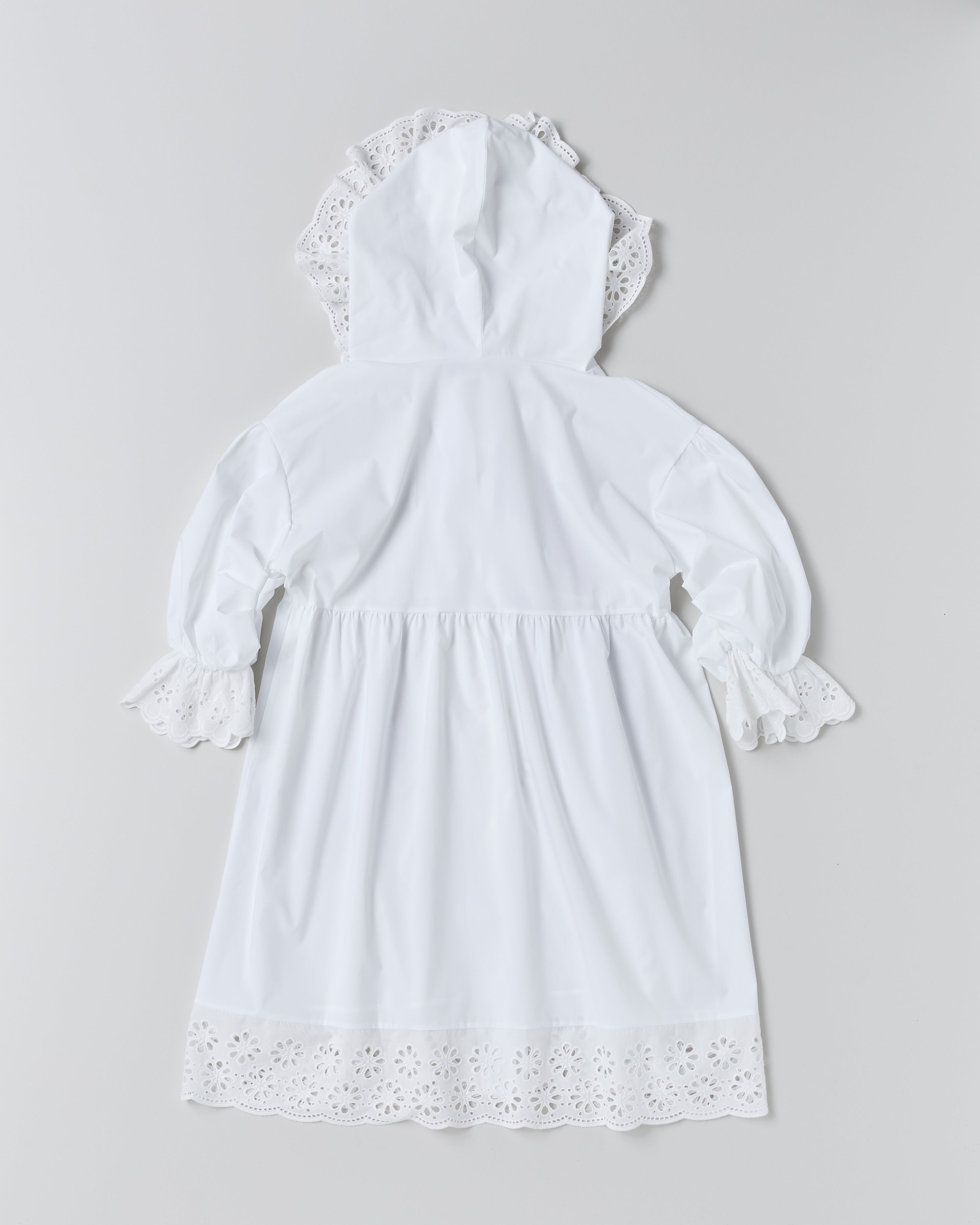 Hoodie flower cotton lace one-piece