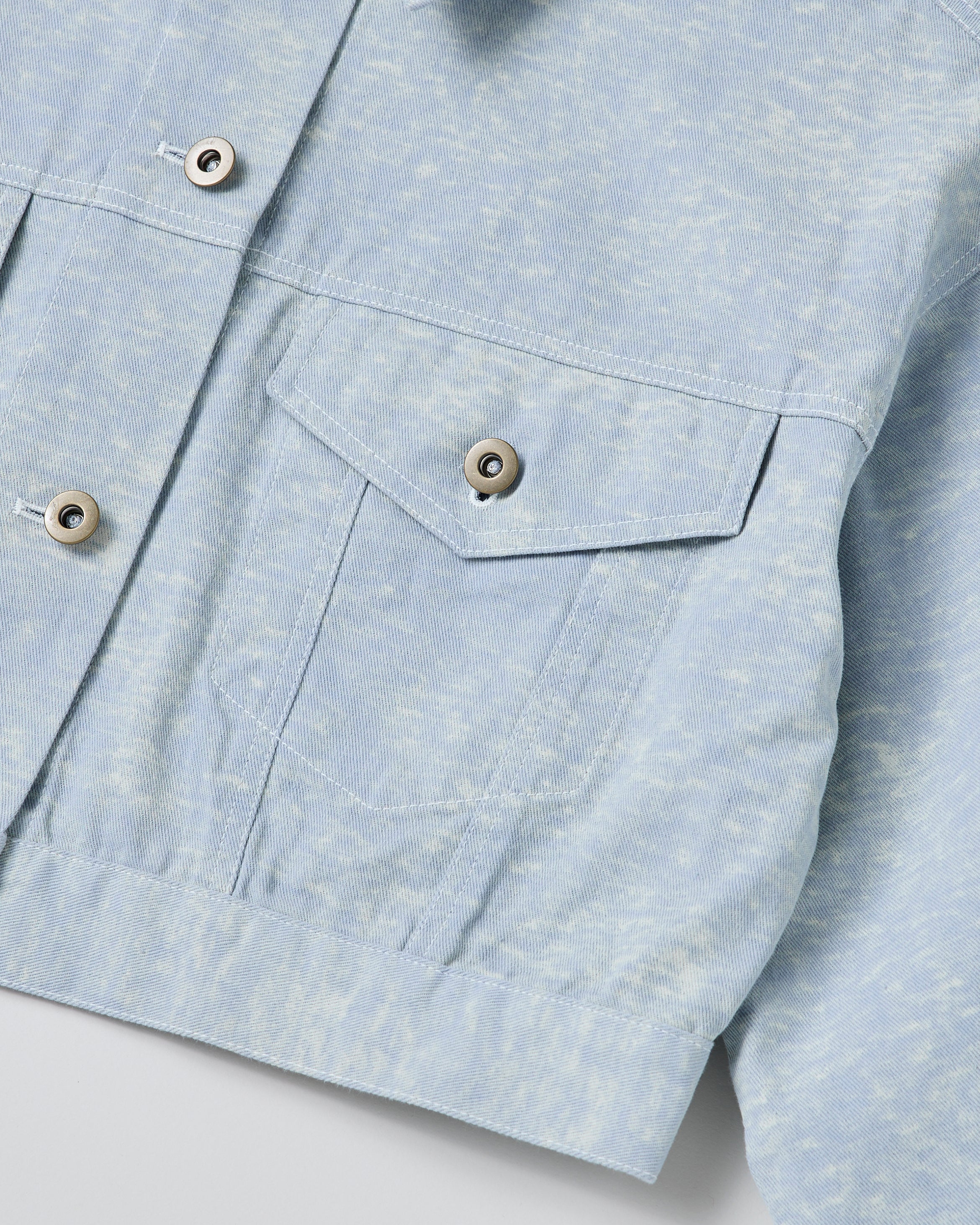 Sky color short jacket