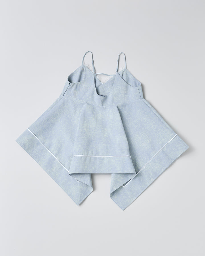 トップス POPPY SKY COLOR HANDKERCHIEF HEM TUNIC Sky color handkerchief hem tunic – POPPY