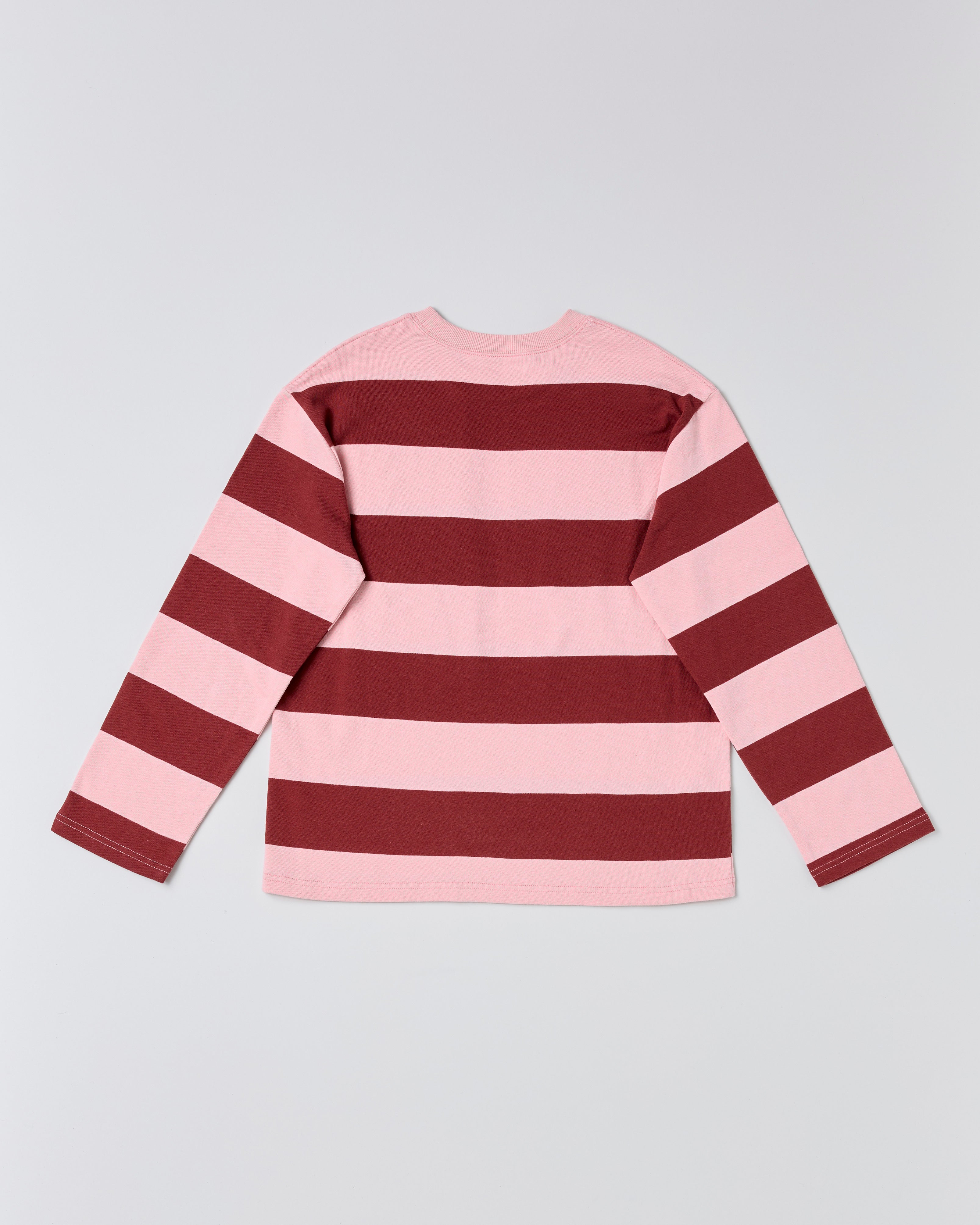 Border long t-shirt (pink/bordeaux)