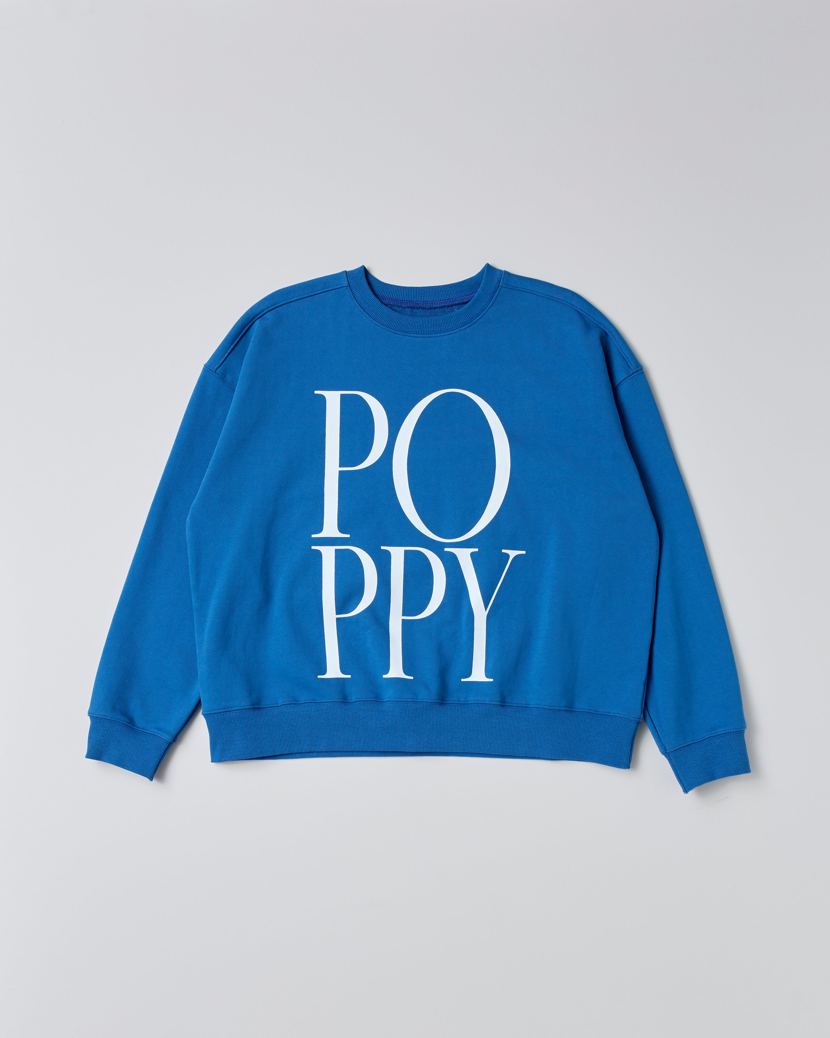 トップス POPPY BIG LOGO SWEATSHIRT (BLUE) POPPY big logo sweatshirt (blue)