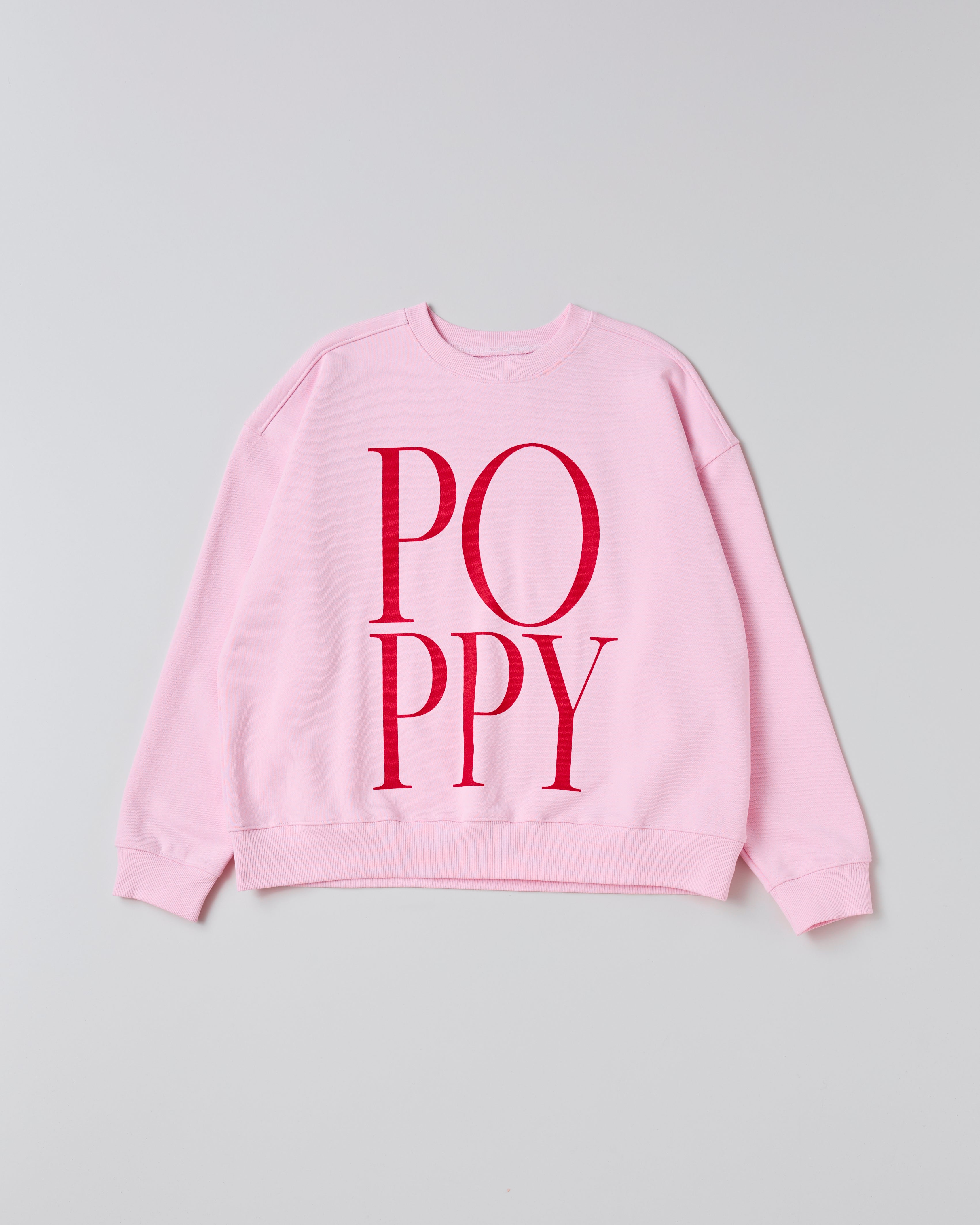 POPPY big logo sweatshirt (pink)